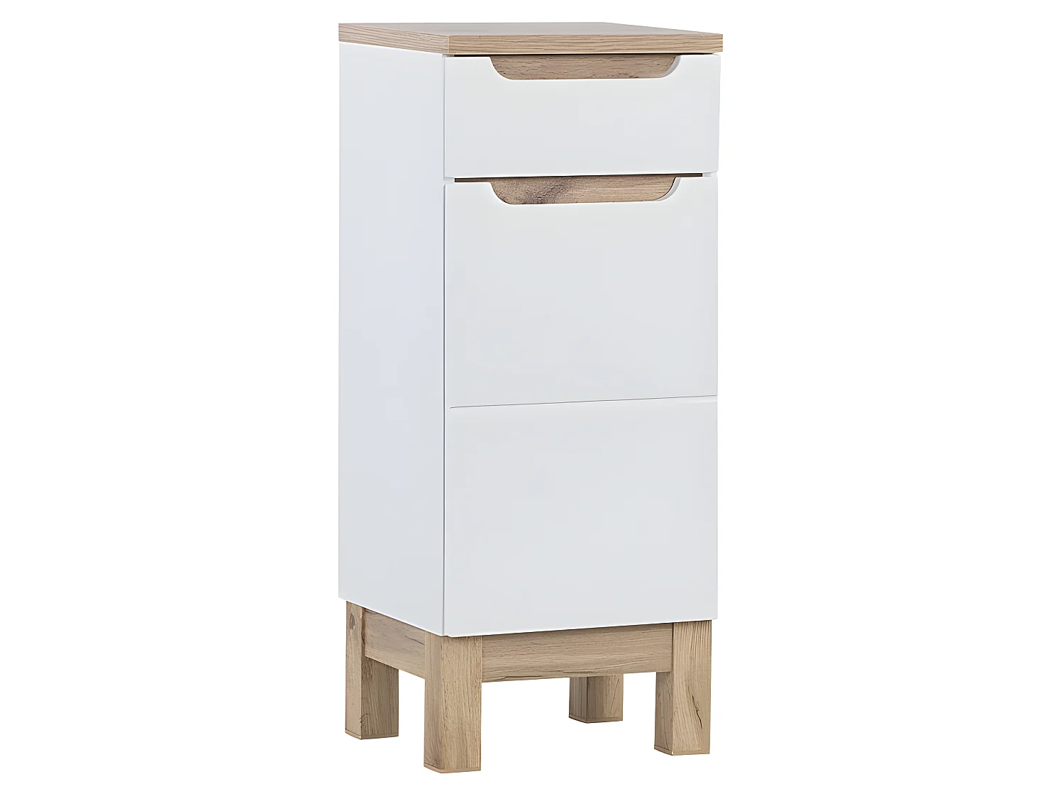 Meuble Salle de bain avec tiroir 86x35x33cm BALI BLANC 810 moderne de haute qualité