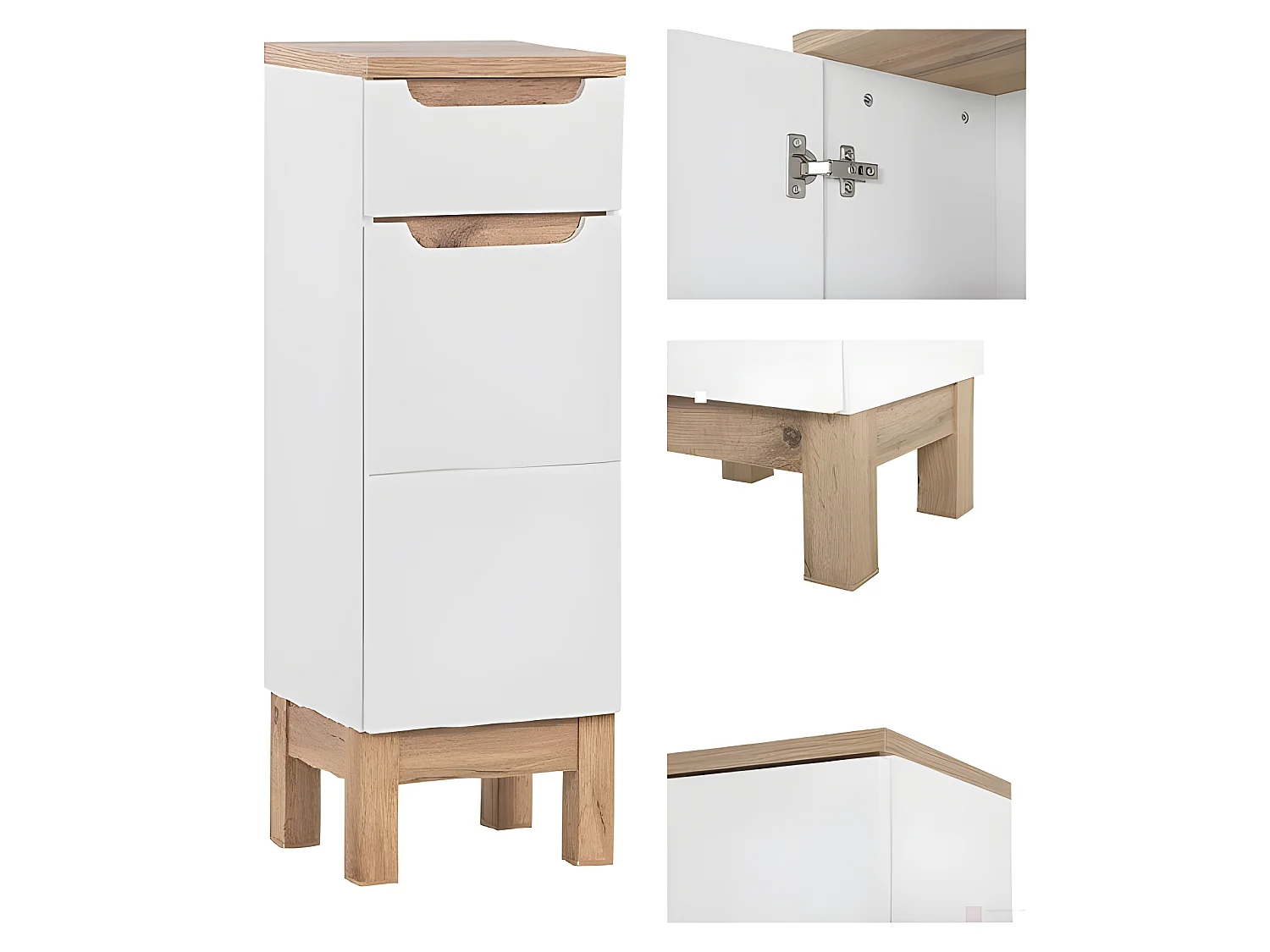 Meuble Salle de bain avec tiroir 86x35x33cm BALI BLANC 810 moderne de haute qualité