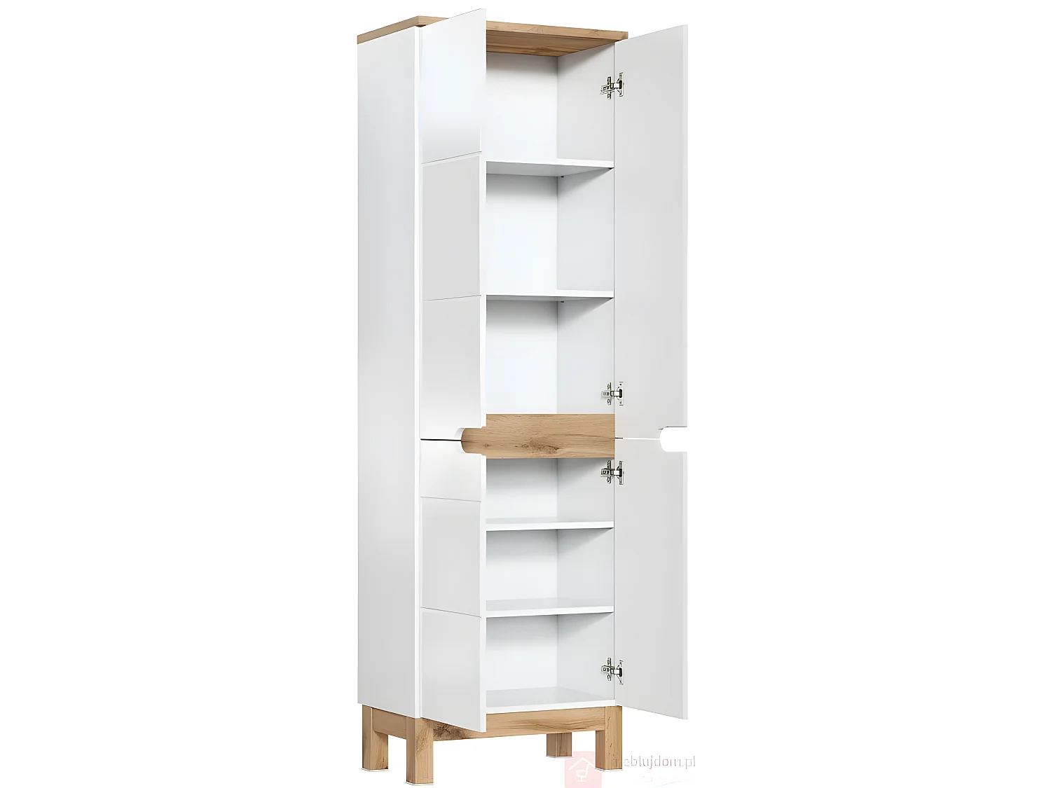 Meuble Salle de bain avec portes 187x60x33cm BALI BLANC 805 moderne de haute qualité