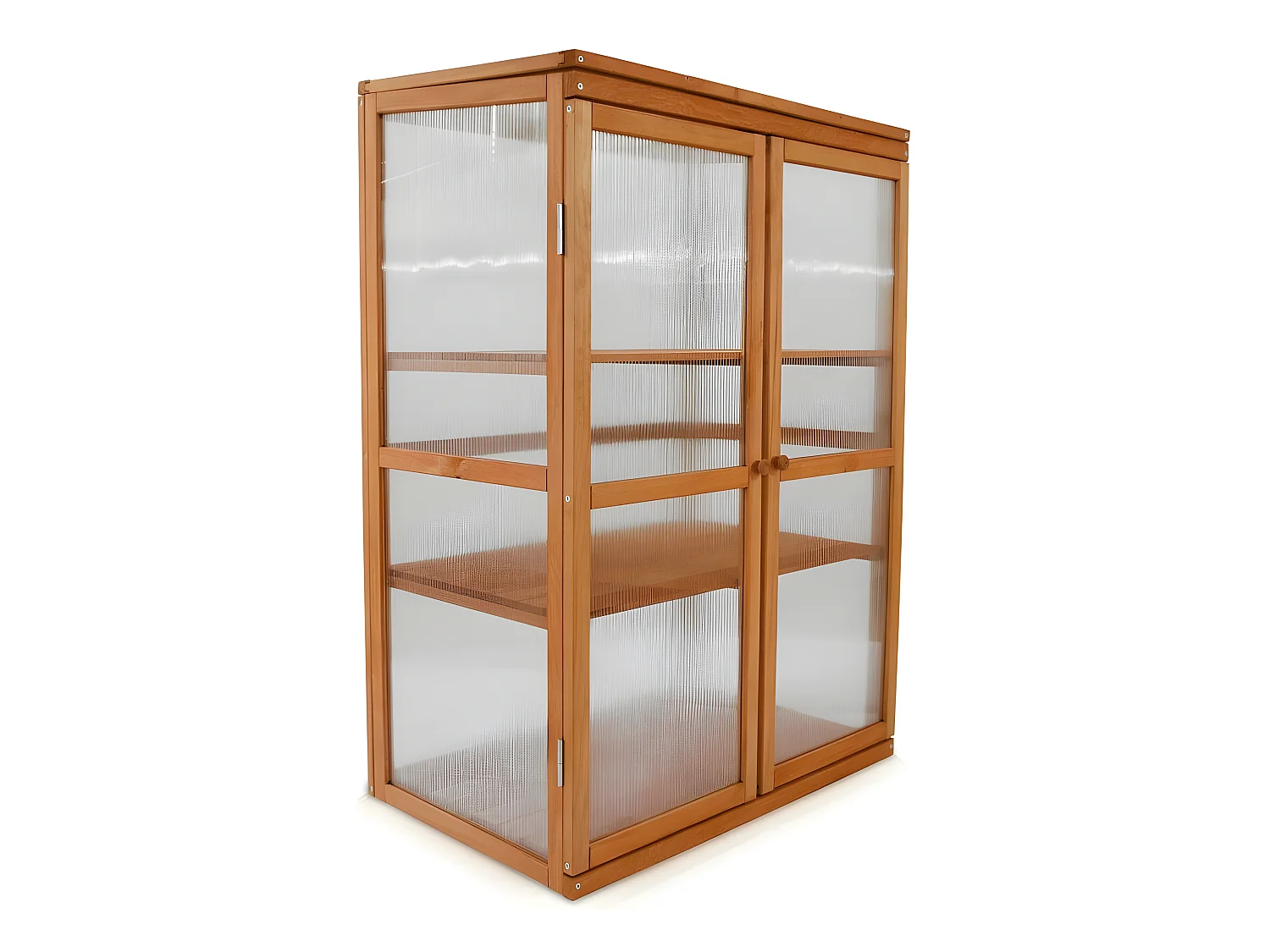 Serre en bois jardin châssis 3 étagères modèle : Printemps 76x47x110,5cm