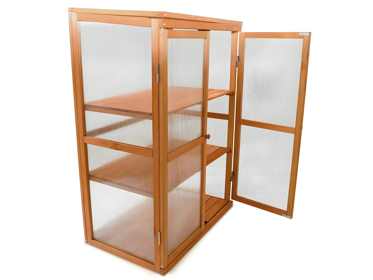 Serre en bois jardin châssis 3 étagères modèle : Printemps 76x47x110,5cm