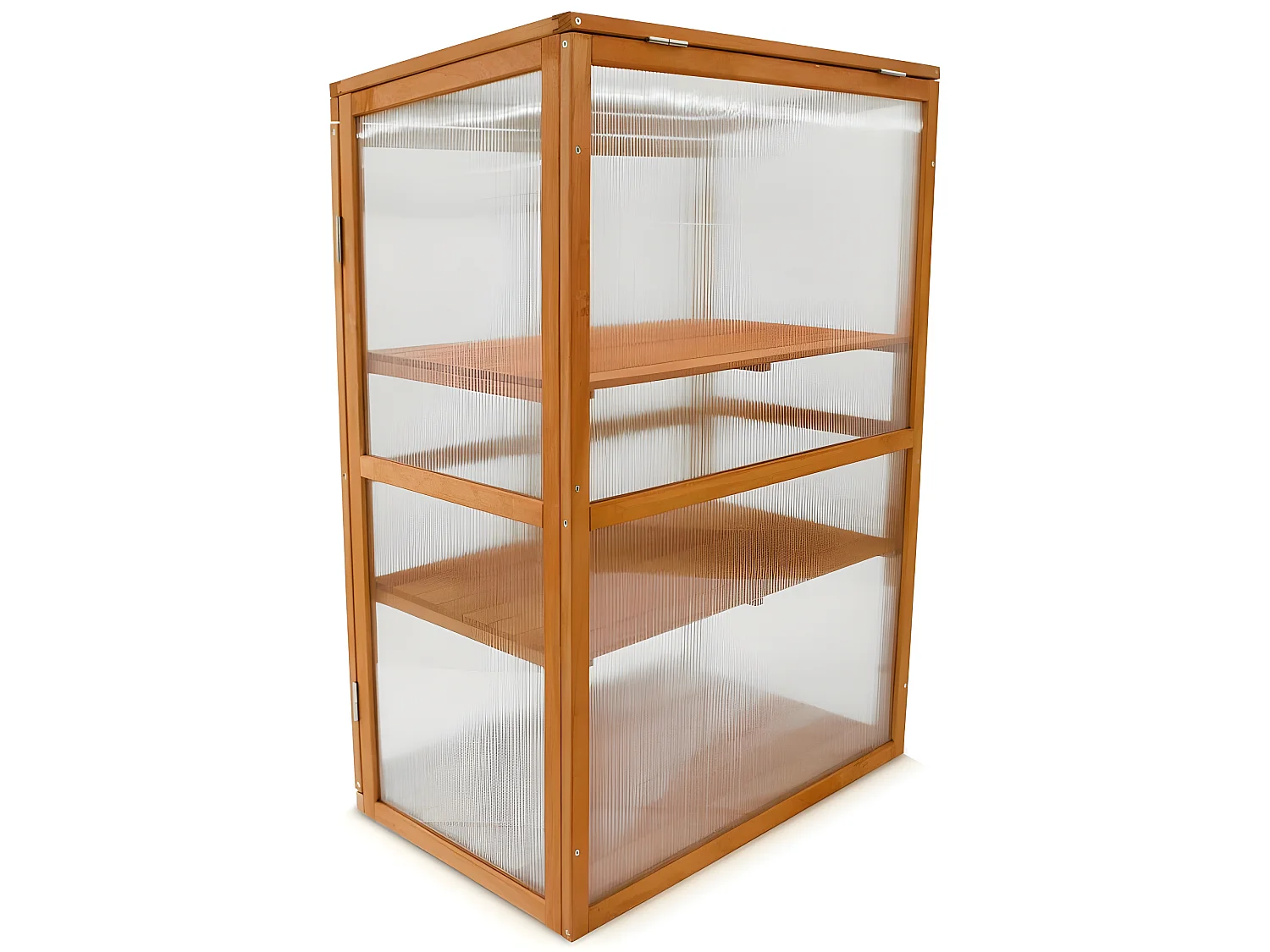 Serre en bois jardin châssis 3 étagères modèle : Printemps 76x47x110,5cm