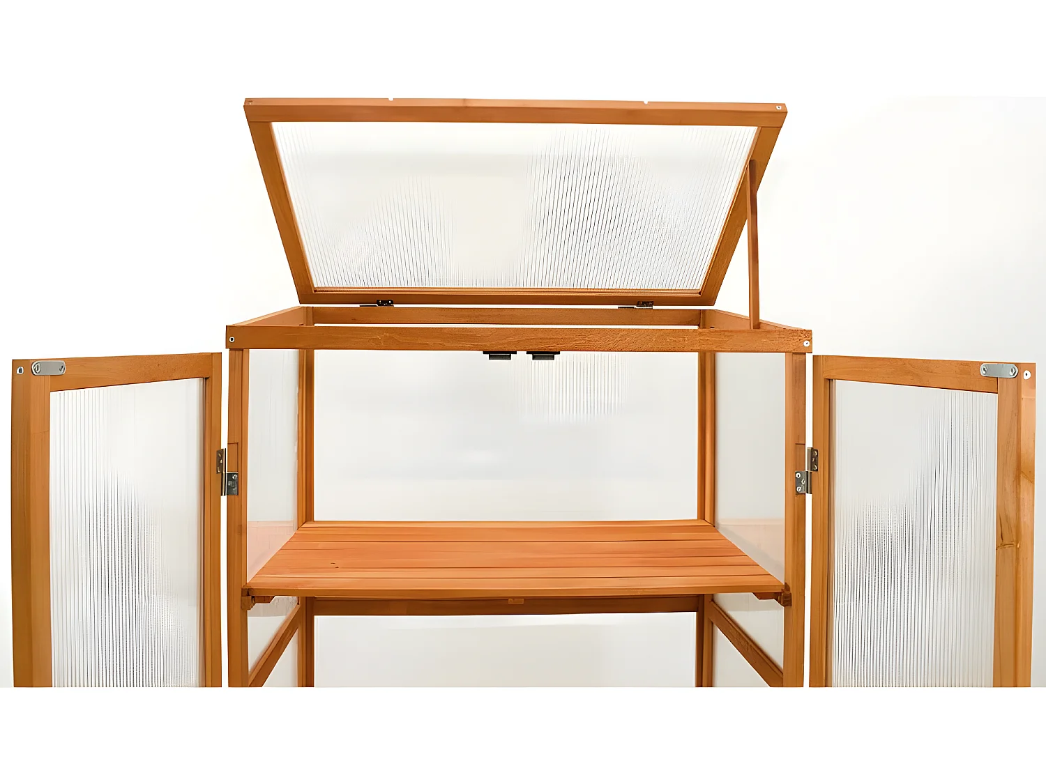 Serre en bois jardin châssis 3 étagères modèle : Printemps 76x47x110,5cm