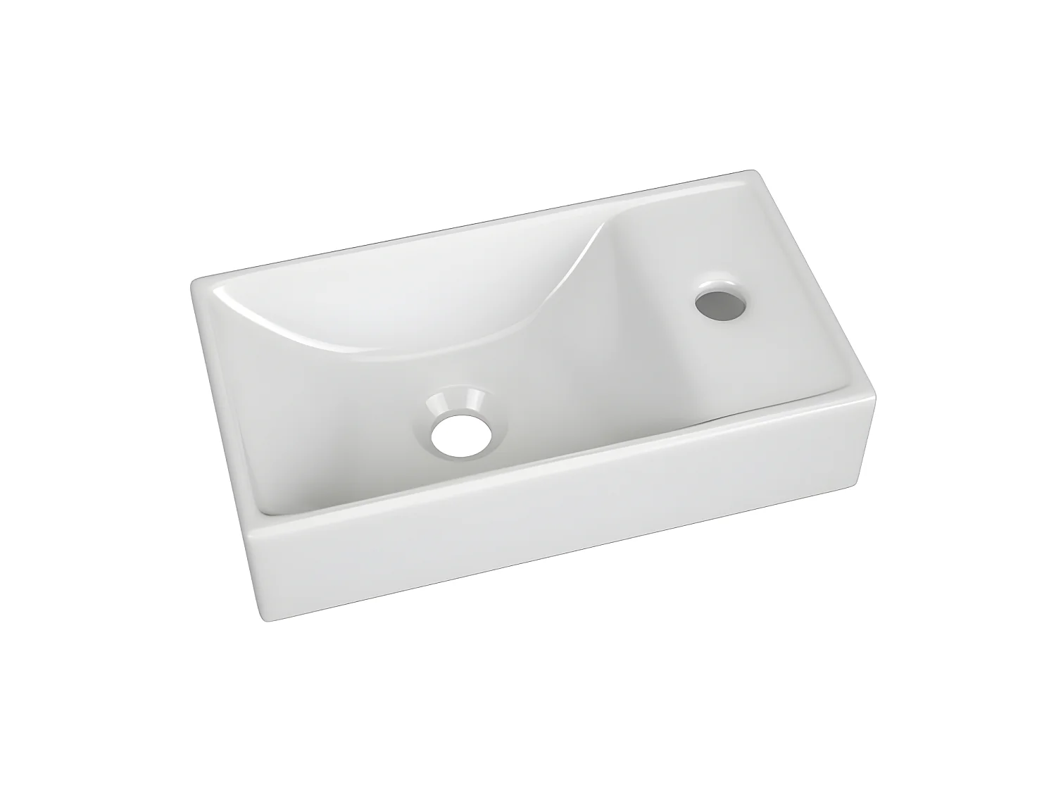 Meuble vasque Salle de bain + Lavabo 60x40x22cm ARUBA COSMOS 826 moderne de haute qualité