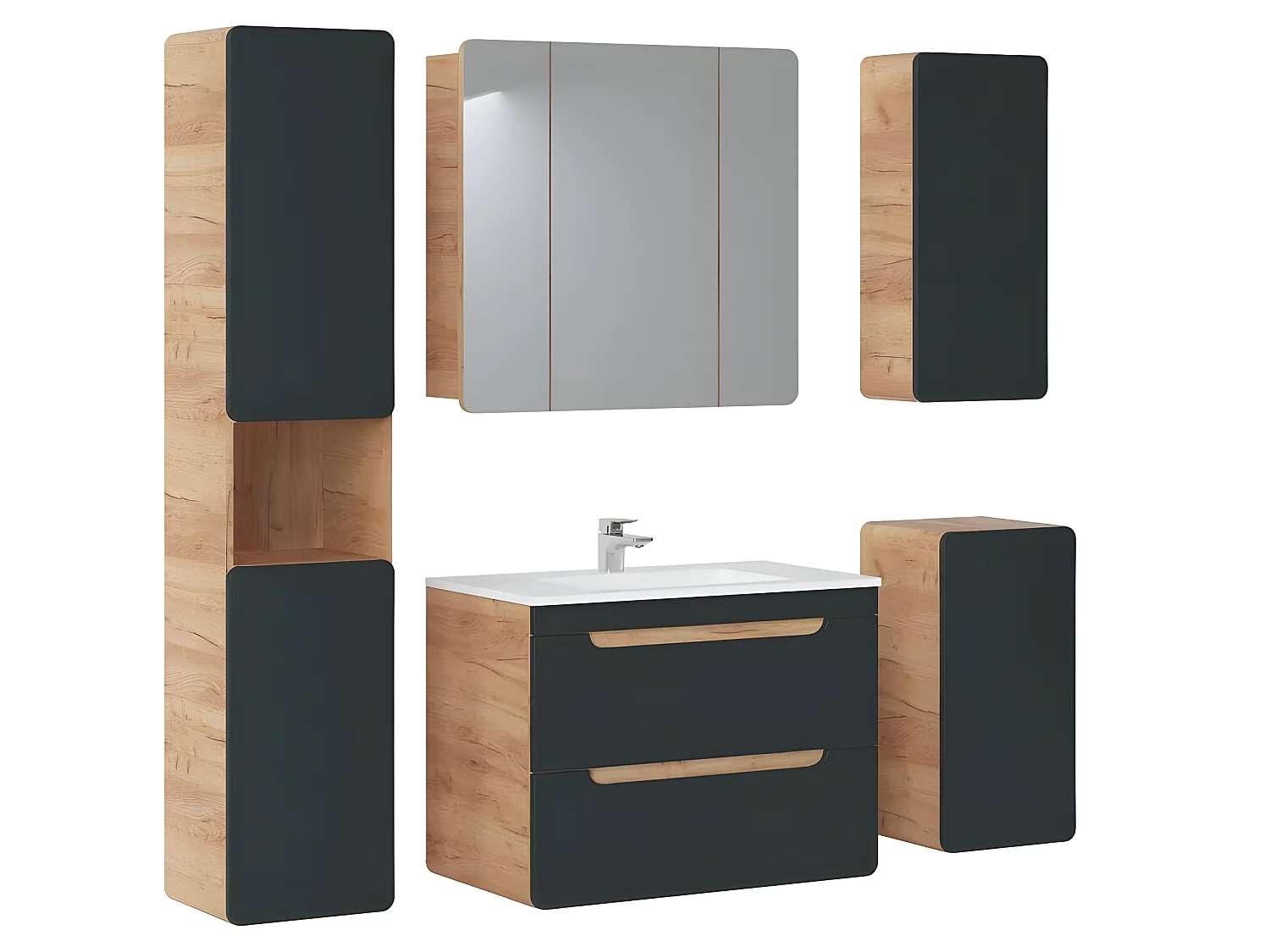 Meuble Salle de bain 35x32x68cm ARUBA COSMOS 810 moderne de haute qualité