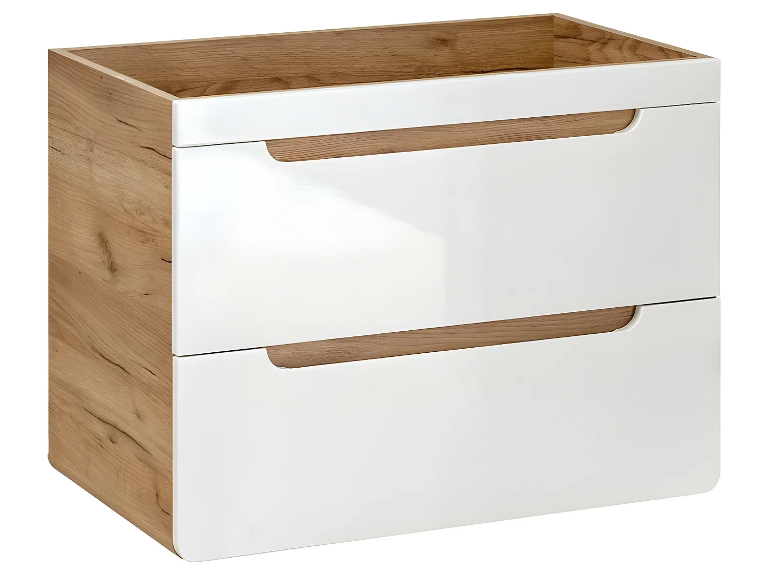 Meuble Vasque Salle de bain + Lavabo 80x46x59cm ARUBA BLANC 821 moderne de haute qualité