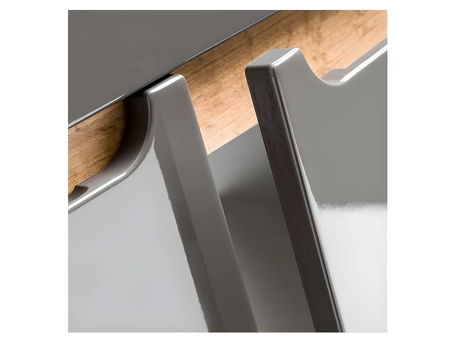 Meuble vasque Salle de bain + Lavabo 84x60x45cm BALI GRIS 820 moderne de haute qualité