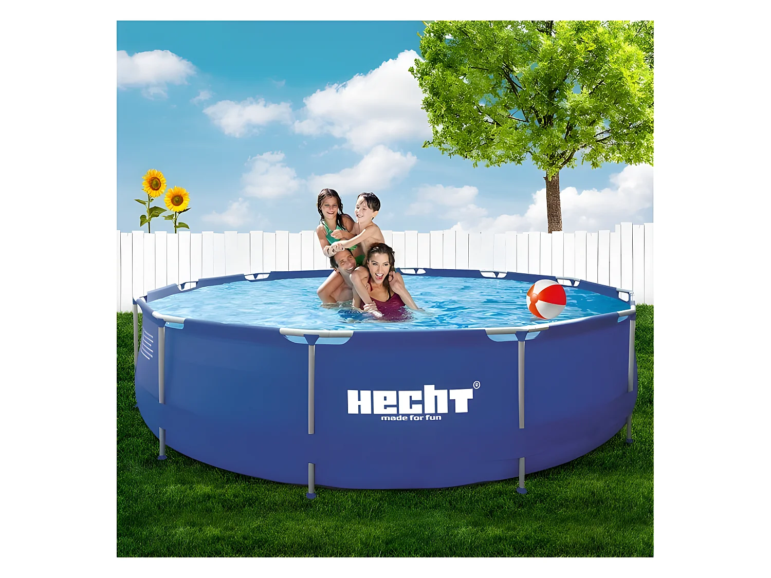 Hecht 3476 BLUESEA Grande Piscine Tubulaire 300x 76 cm