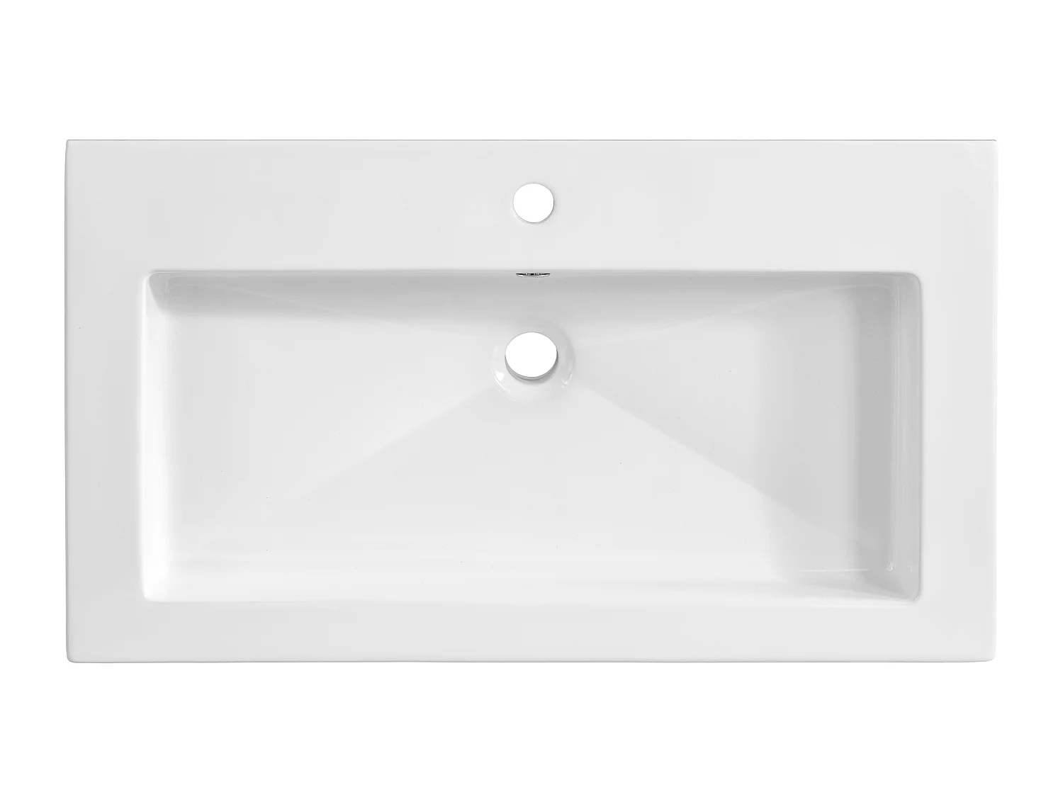 Lavabo pour meuble SPIRIT 80 de 81 cm, blanc brillant