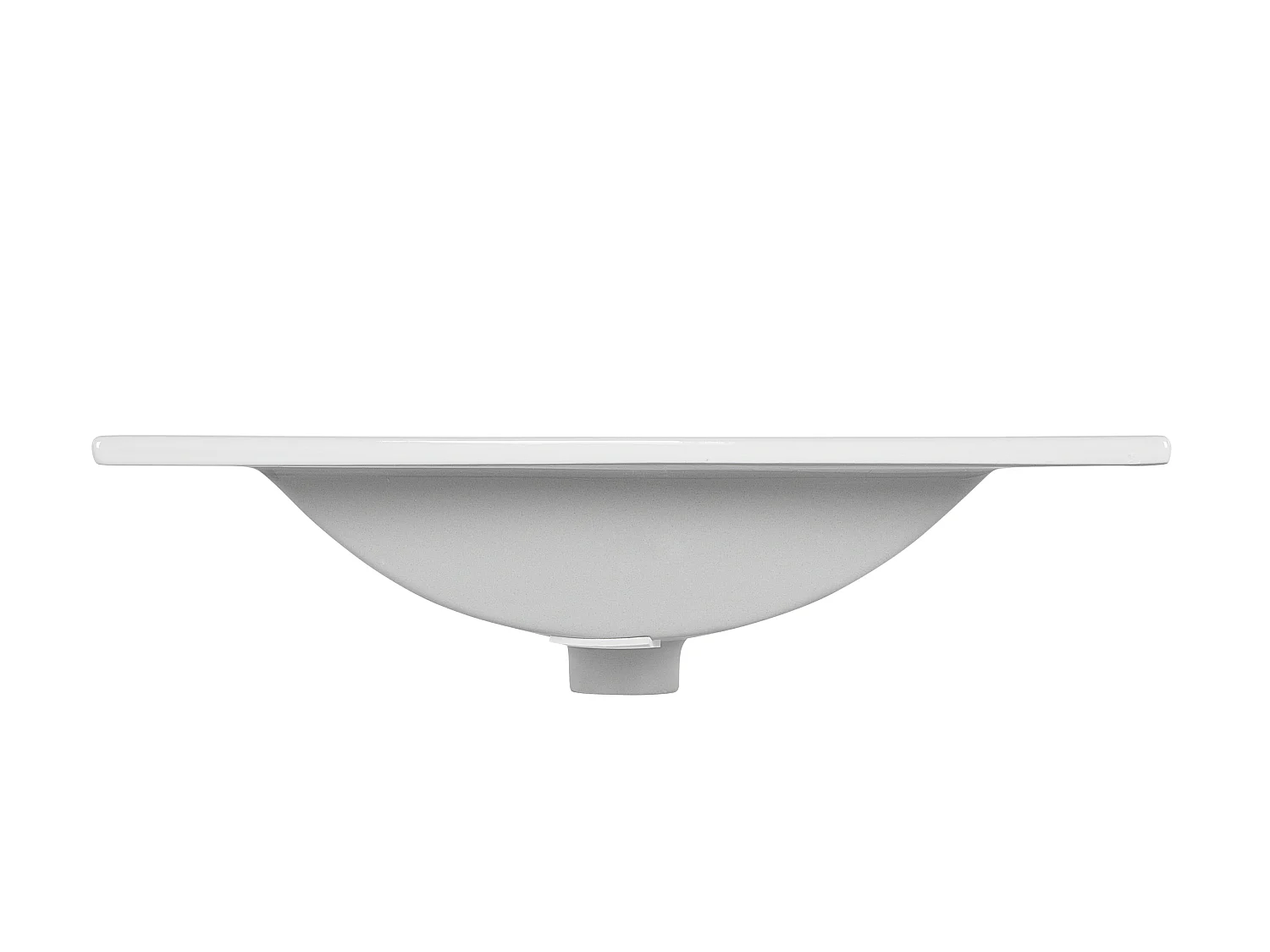 Vasque pour meuble 61 cm, à une cuve, blanc brillant