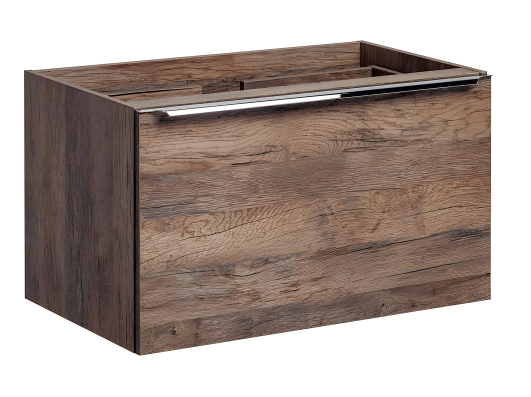 Meuble sous lavabo de salle de bain - Chêne Santa fe - L60-H46-P45,6 - KLAUS
