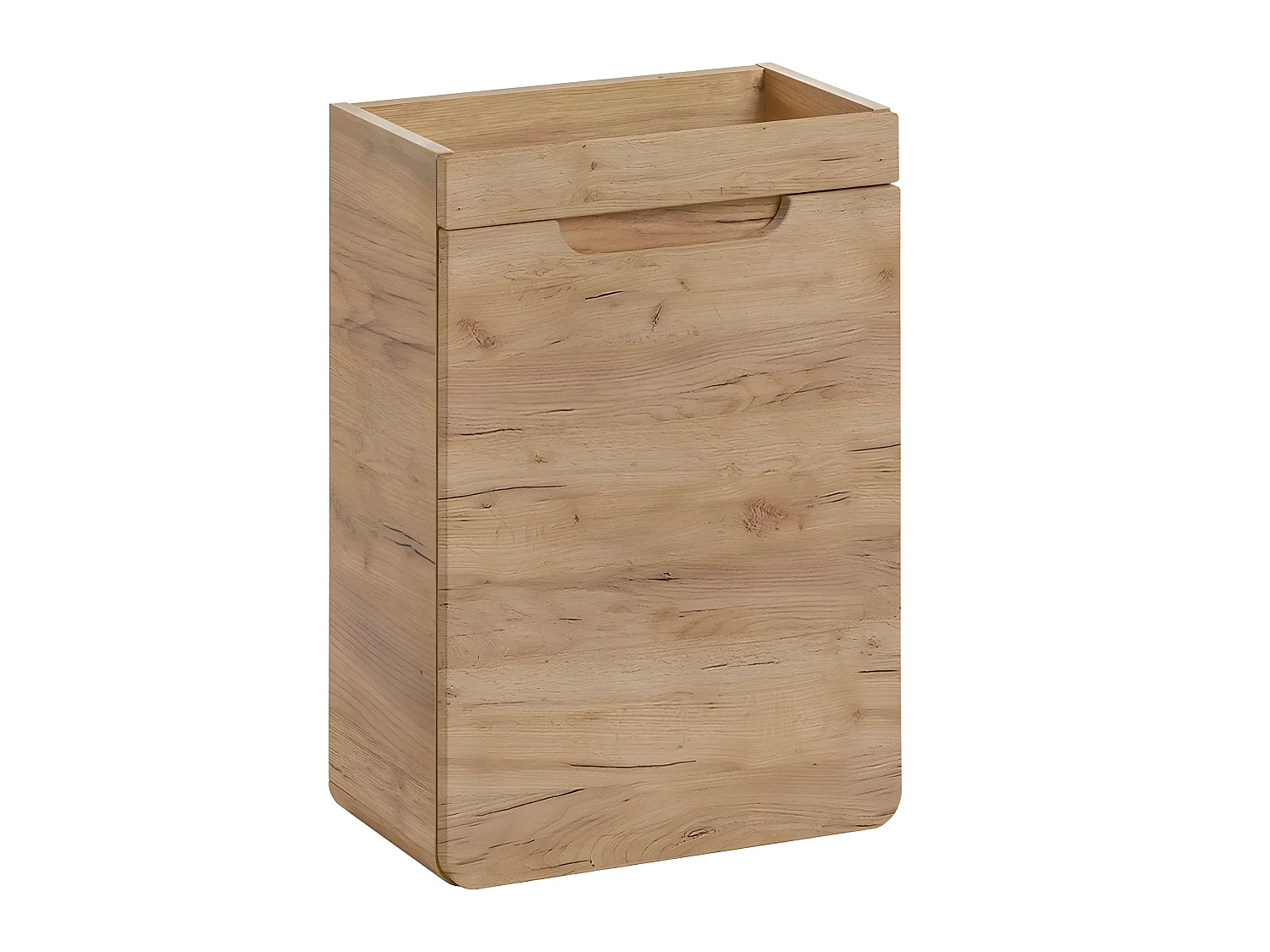Meuble sous lavabo de salle de bain - Chêne artisanal doré - L40-H60-P22 - ARRIBA