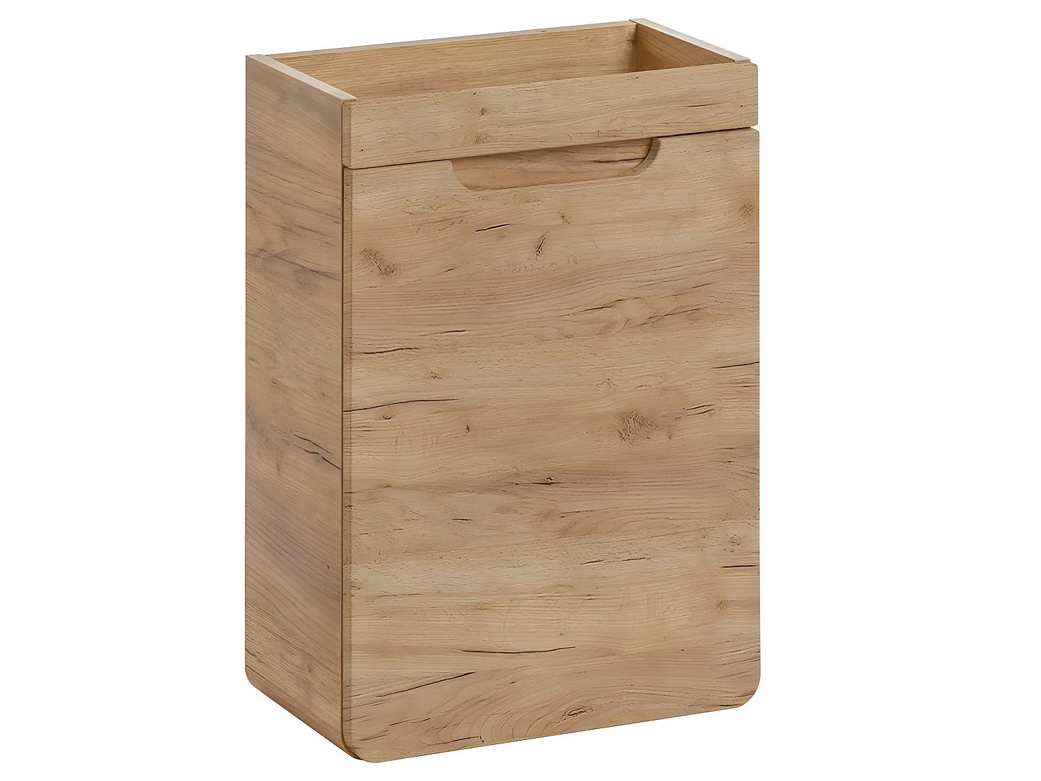 Meuble sous lavabo de salle de bain - Chêne artisanal doré - L40-H60-P22 - ARRIBA