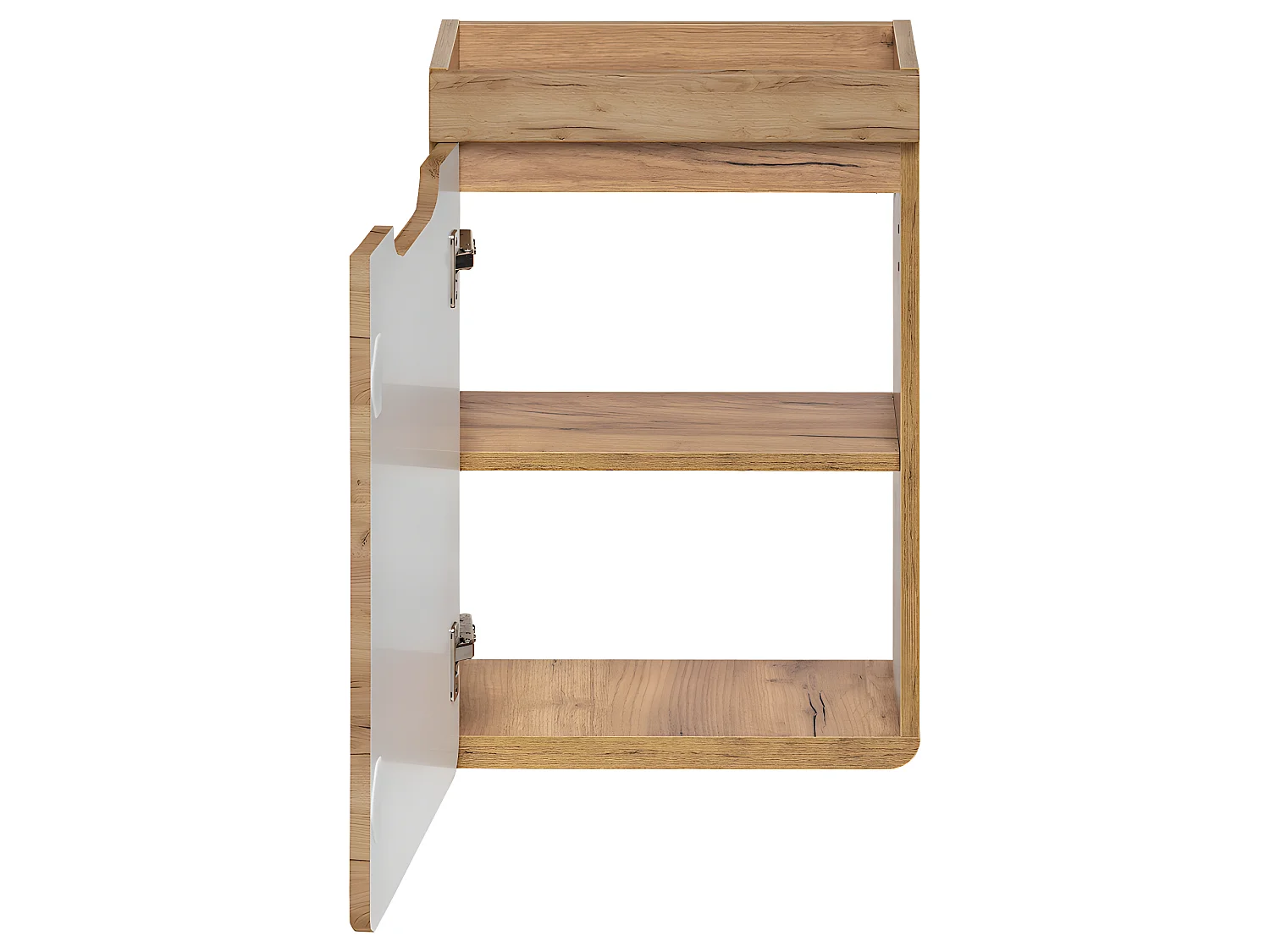 Meuble sous lavabo de salle de bain - Chêne artisanal doré - L40-H60-P22 - ARRIBA