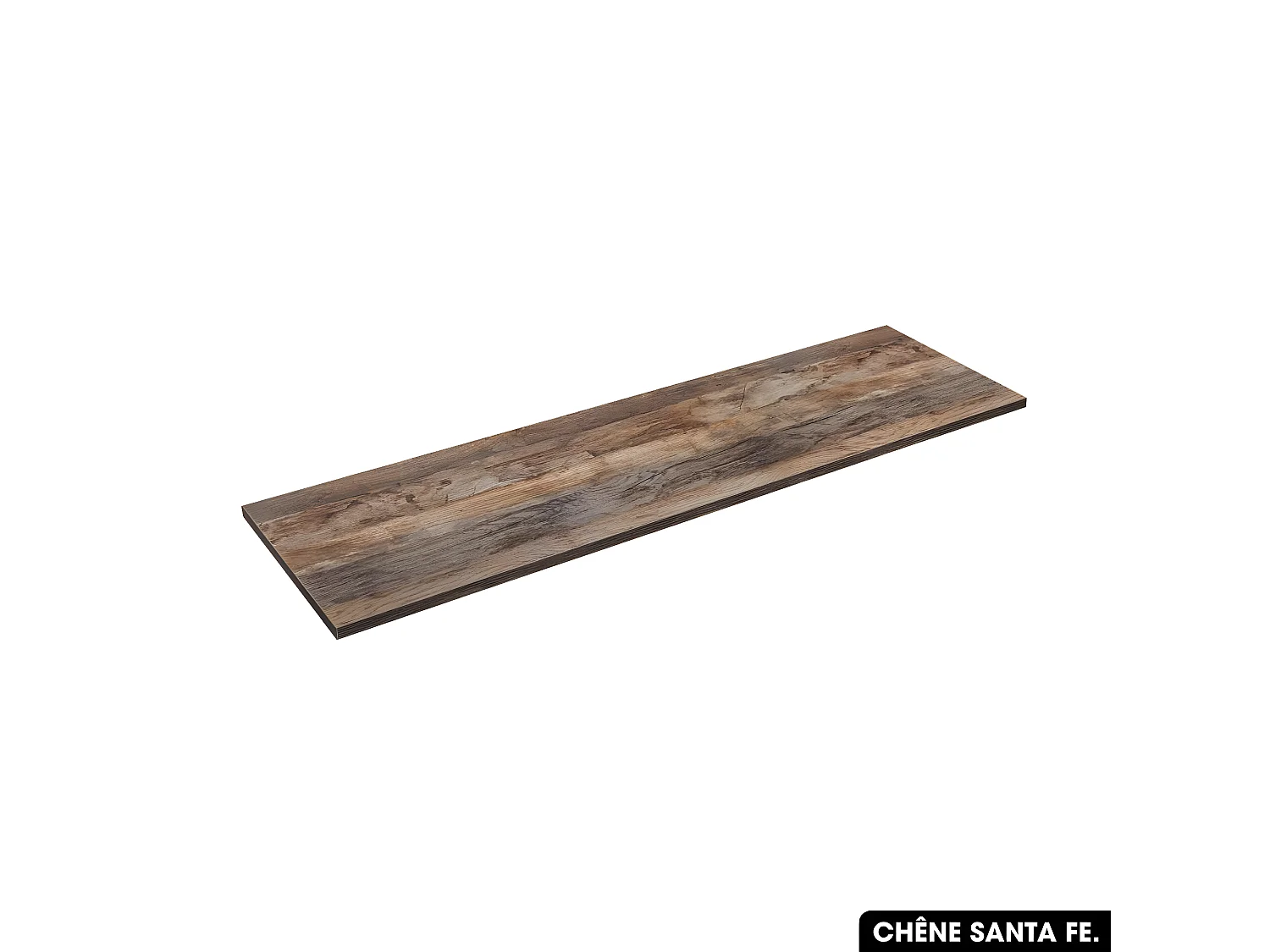 Plan de vasque en bois | CHÊNE SANTA FE | L.140 x P.46 x H.2,5