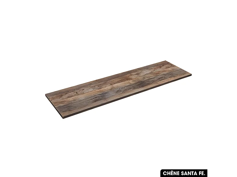 Plan de vasque en bois | CHÊNE SANTA FE | L.140 x P.46 x H.2,5