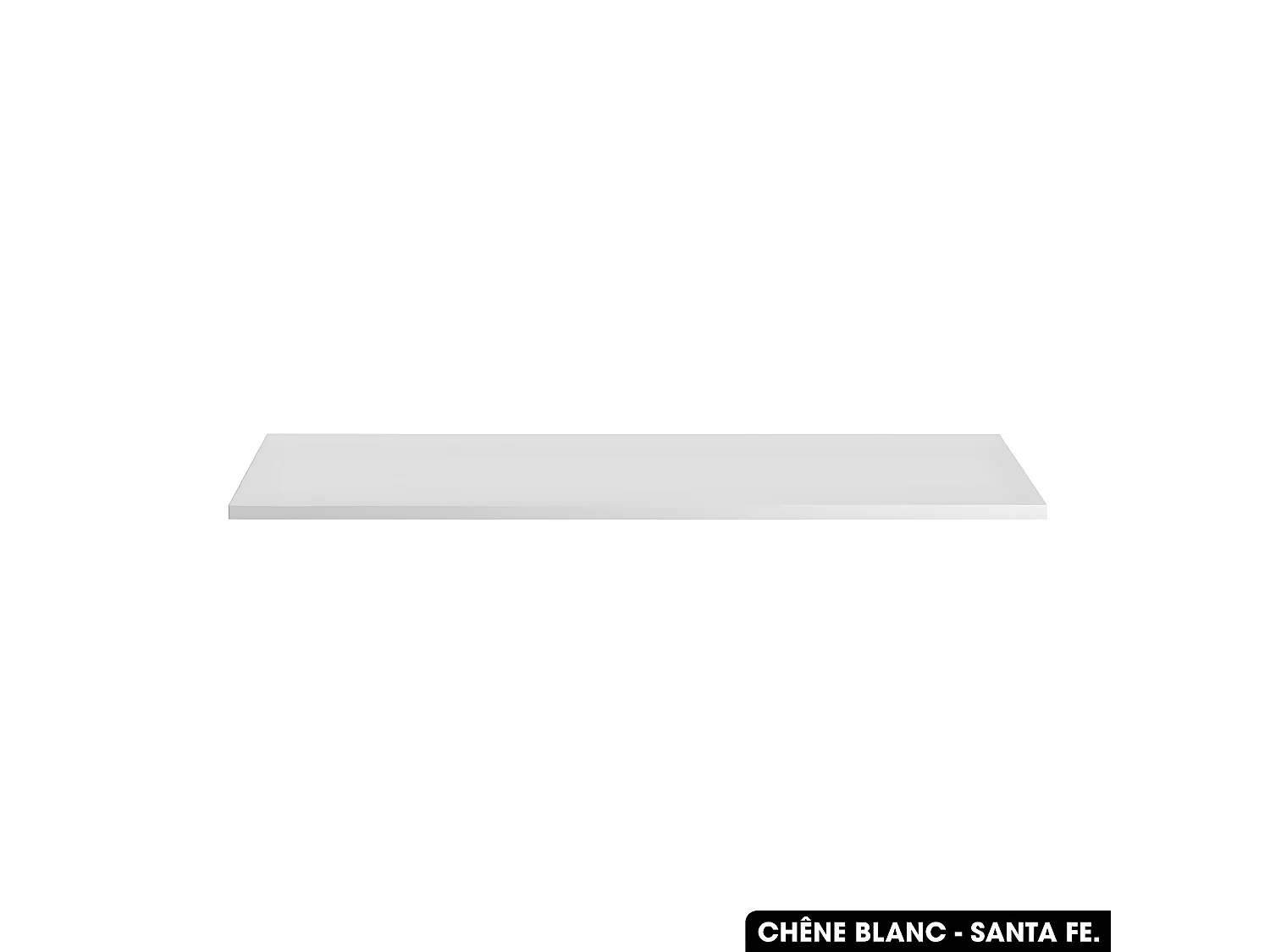 Plan de vasque en bois | CHÊNE BLANC - SANTA FE | L.120 x P.46 x H.2,5