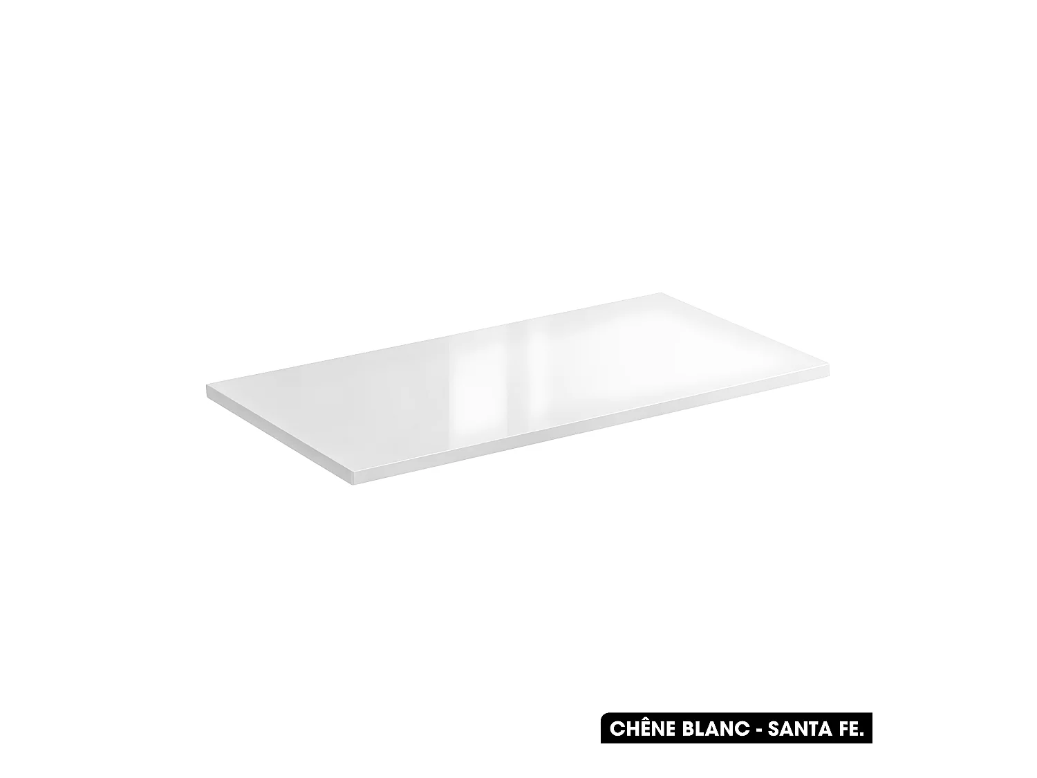 Plan de vasque en bois | CHÊNE BLANC - SANTA FE | L.120 x P.46 x H.2,5
