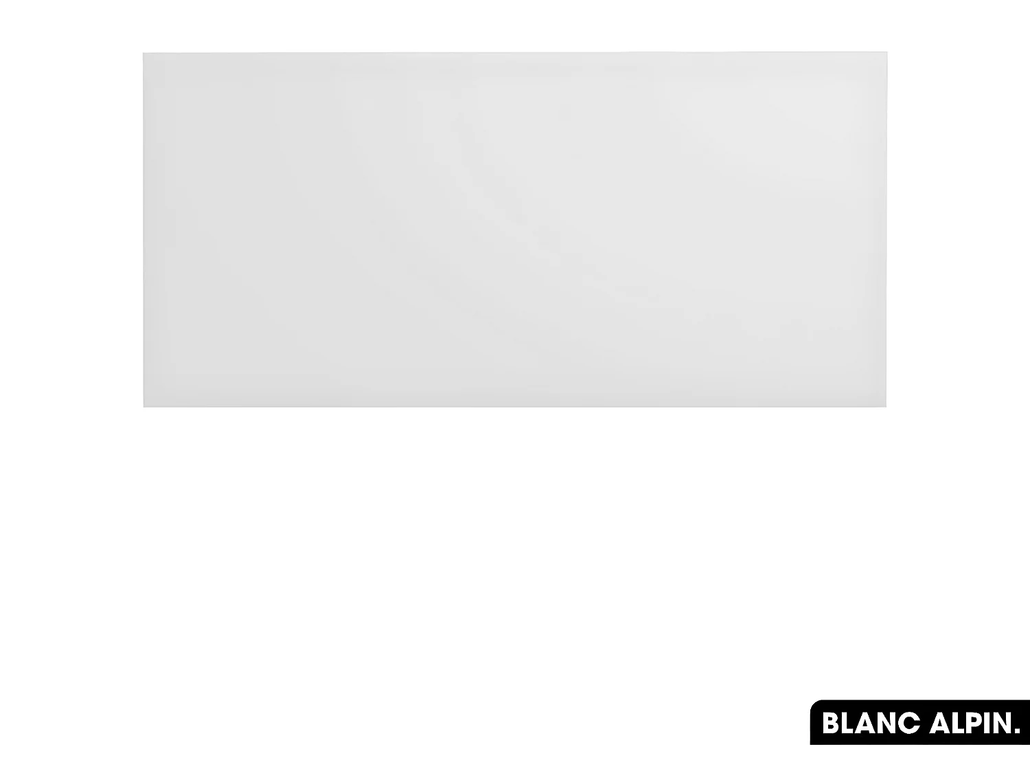 Plan de vasque en bois | BLANC ALPIN | L.100 x P.46 x H.2,5