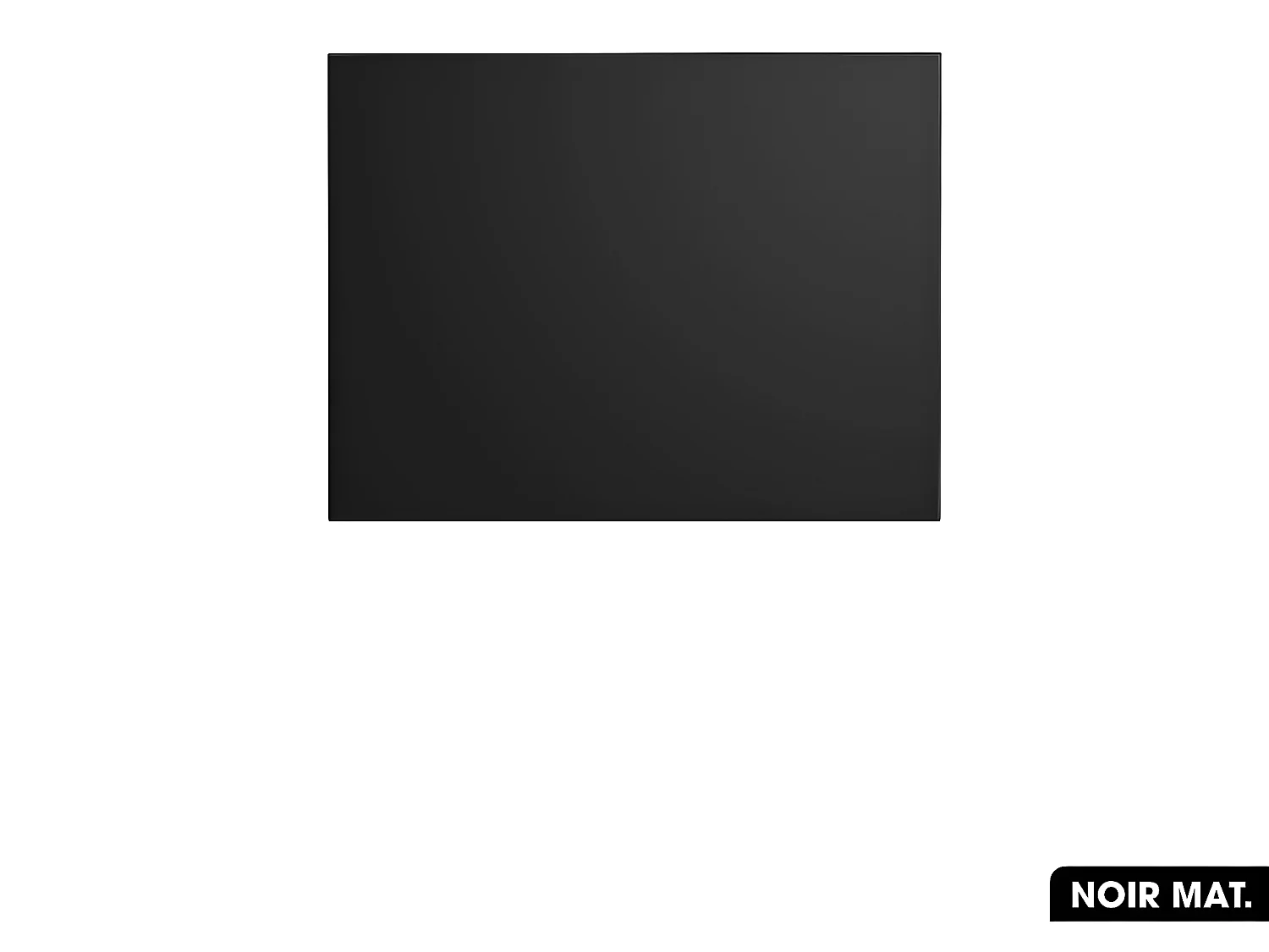 Plan de vasque en bois | NOIR MAT | L.60 x P.46,5 x H.2