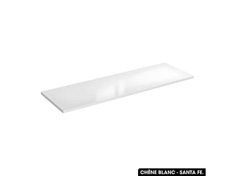 Plan de vasque en bois | CHÊNE BLANC - SANTA FE | L.140 x P.46 x H.2,5