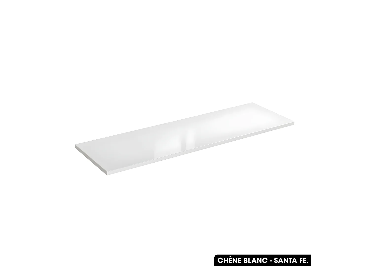 Plan de vasque en bois | CHÊNE BLANC - SANTA FE | L.140 x P.46 x H.2,5