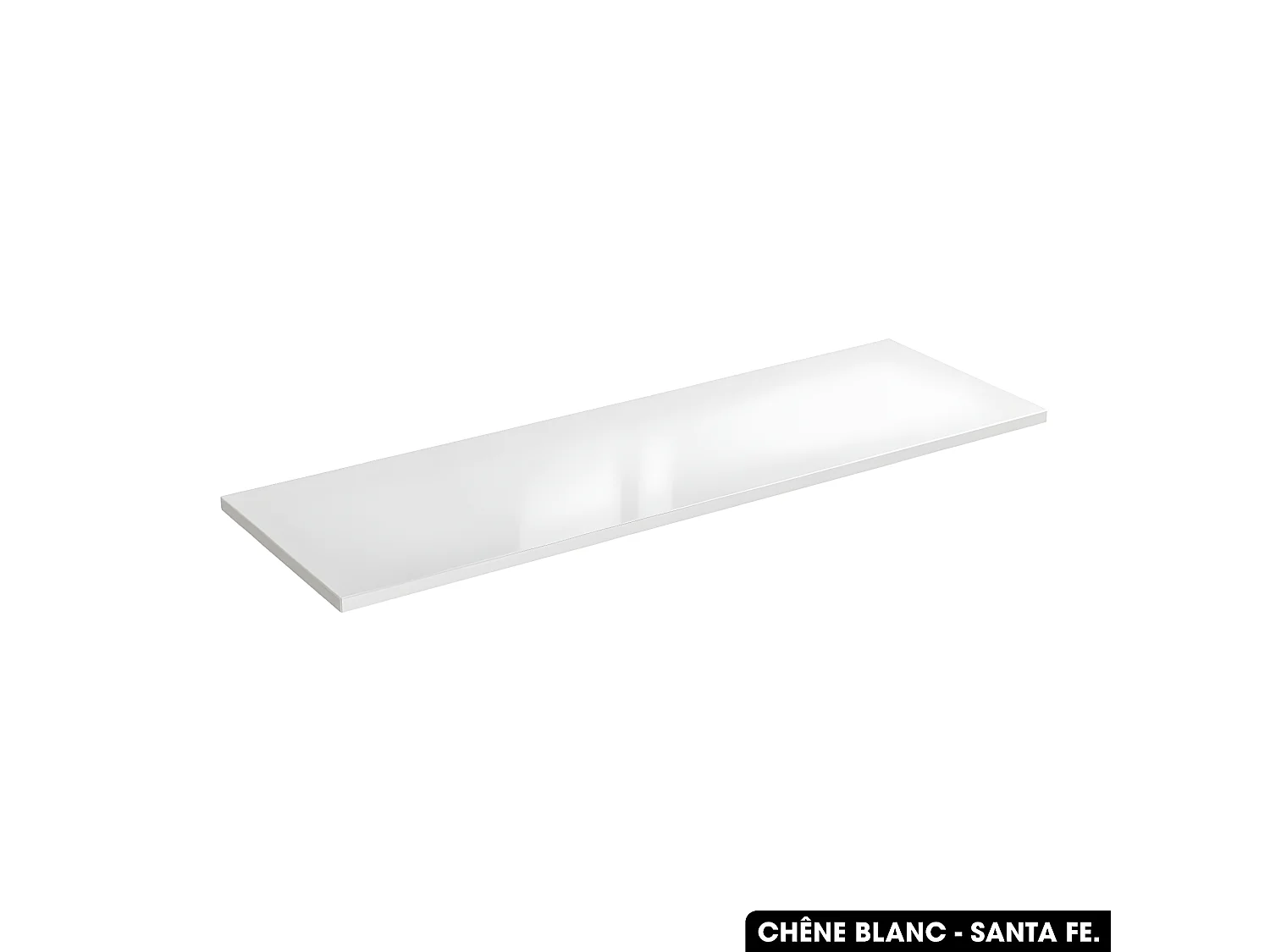 Plan de vasque en bois | CHÊNE BLANC - SANTA FE | L.140 x P.46 x H.2,5