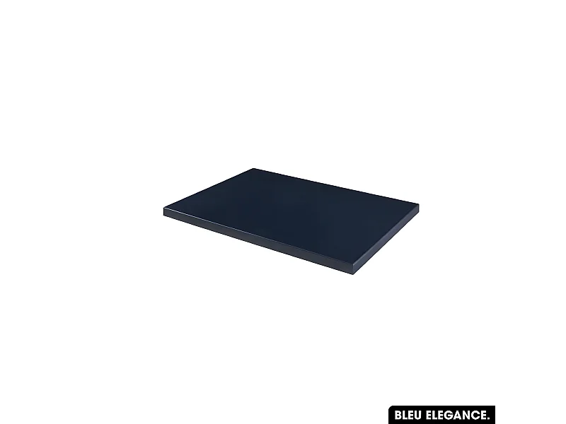 Plan de vasque en bois | BLEU ÉLÉGANCE | L.60 x P.46 x H.2,5