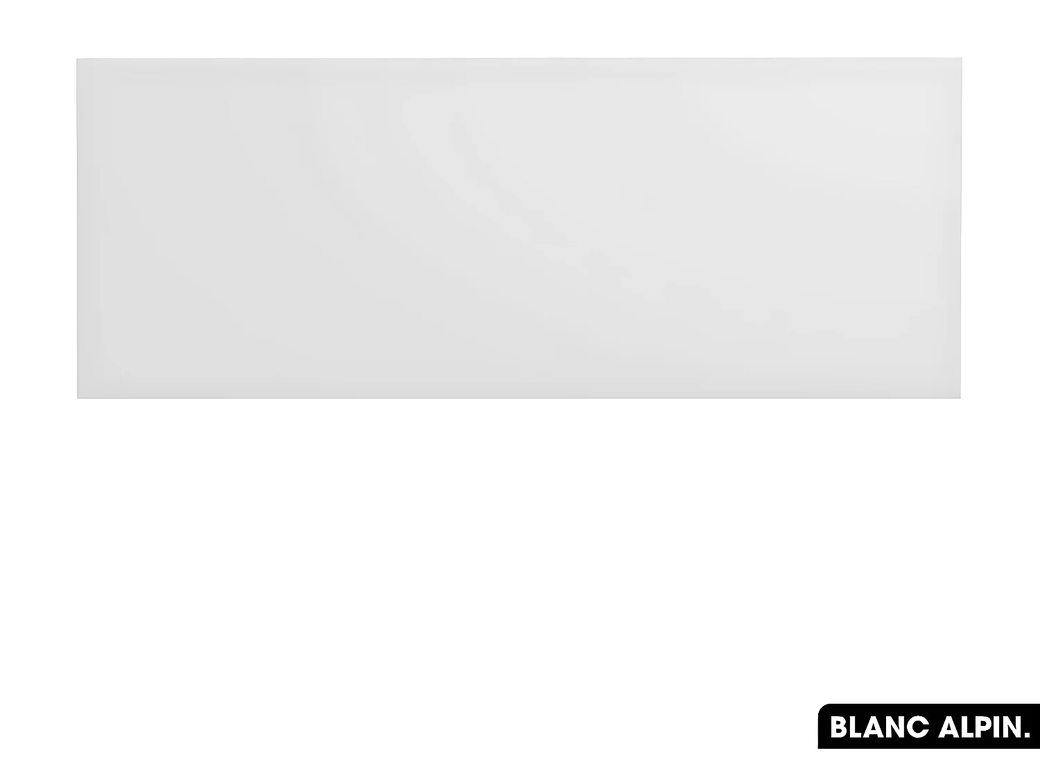 Plan de vasque en bois | BLANC ALPIN | L.120 x P.46 x H.2,5