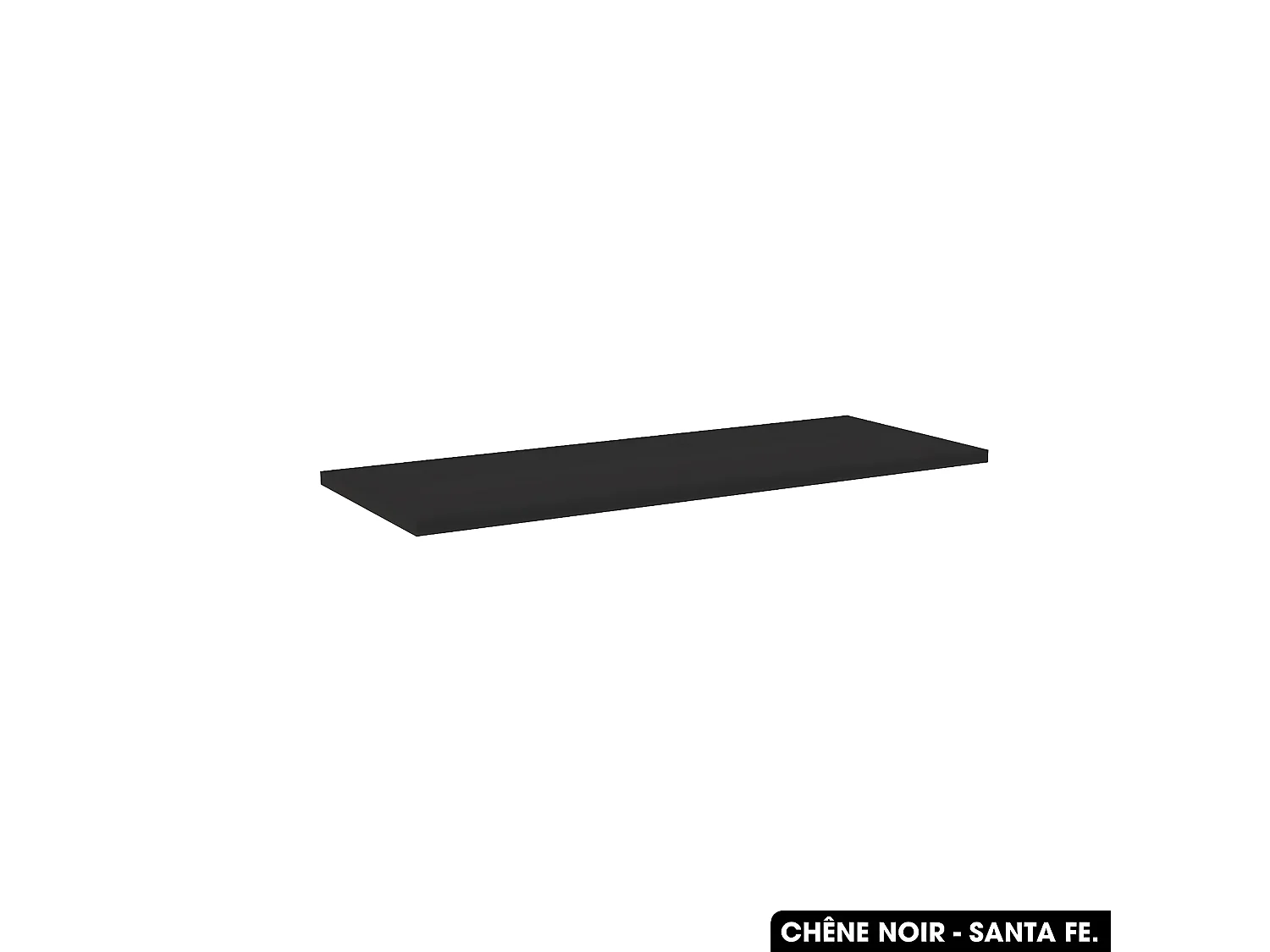 Plan de vasque en bois | CHÊNE NOIR - SANTA FE | L.140 x P.46 x H.2,5