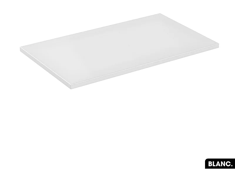 Plan de vasque en bois | BLANC | L.80 x P.46,5 x H.2