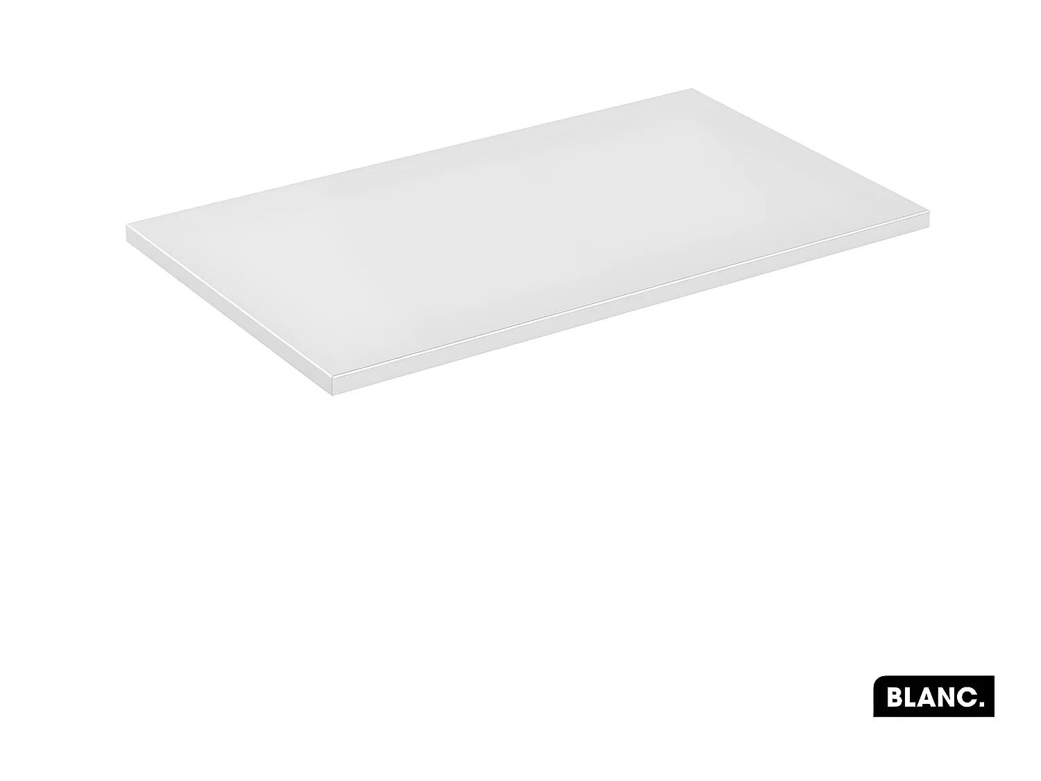 Plan de vasque en bois | BLANC | L.80 x P.46,5 x H.2