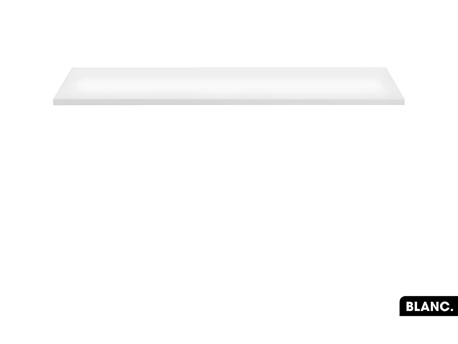 Plan de vasque en bois | BLANC | L.80 x P.46,5 x H.2