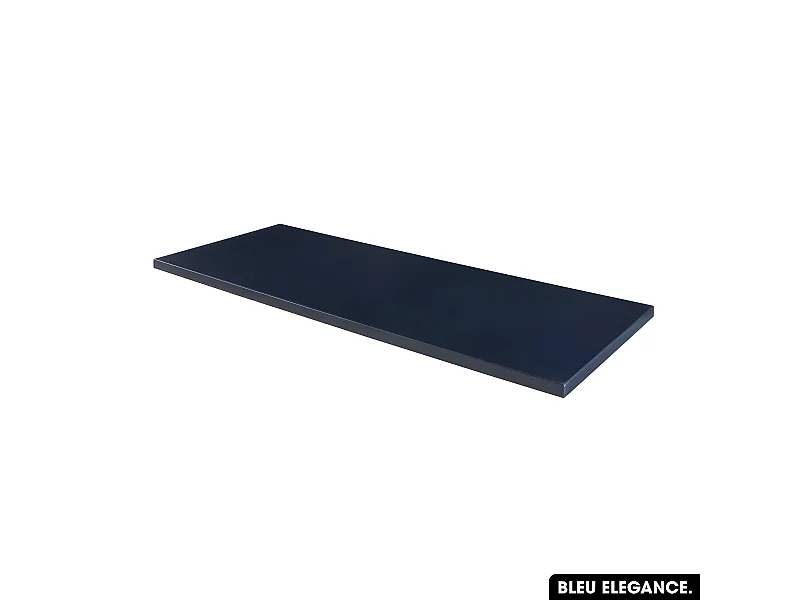 Plan de vasque en bois | BLEU ÉLÉGANCE | L.120 x P.46 x H.2,5