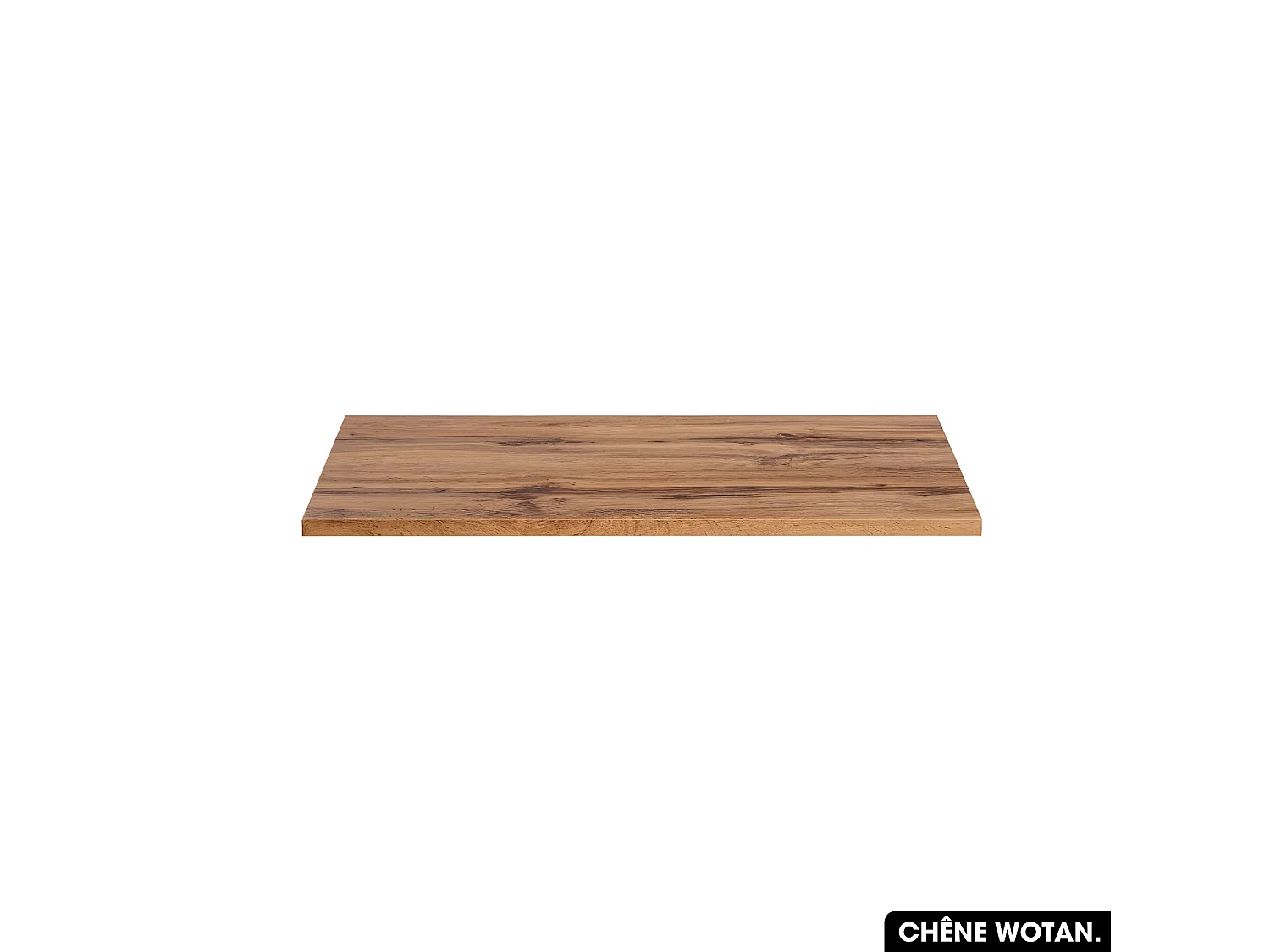 Plan de vasque en bois | CHÊNE WOTAN | L.80 x P.46,5 x H.2