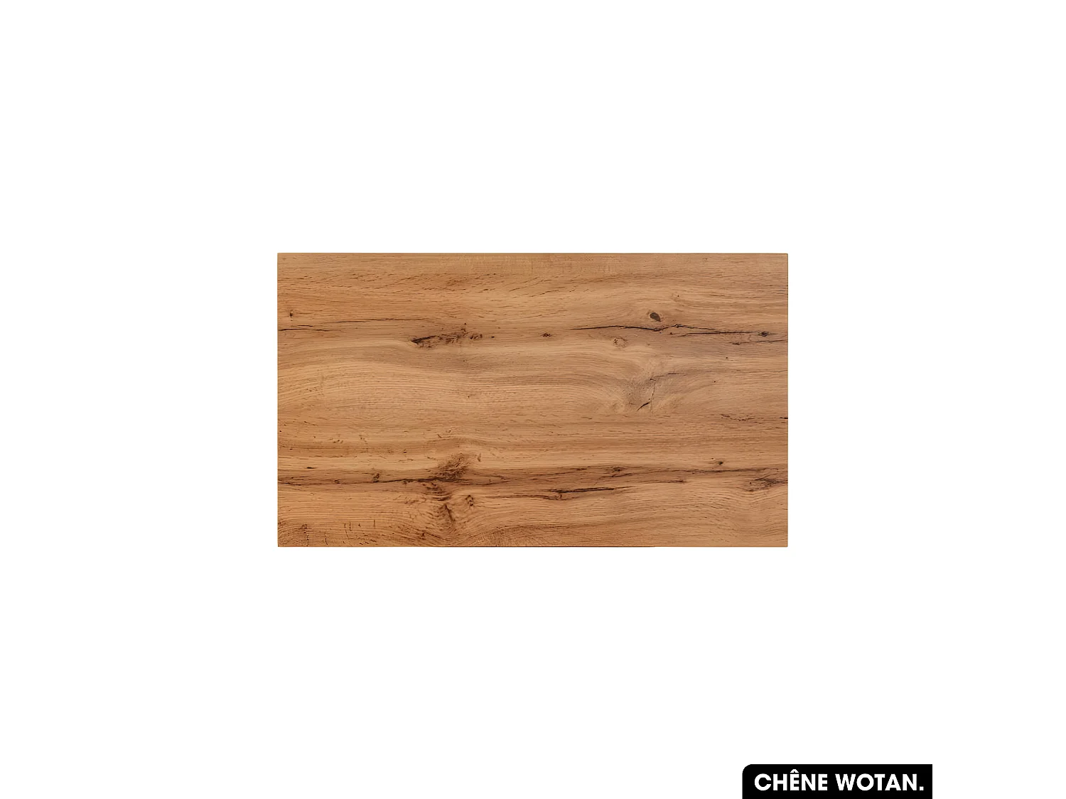 Plan de vasque en bois | CHÊNE WOTAN | L.80 x P.46,5 x H.2