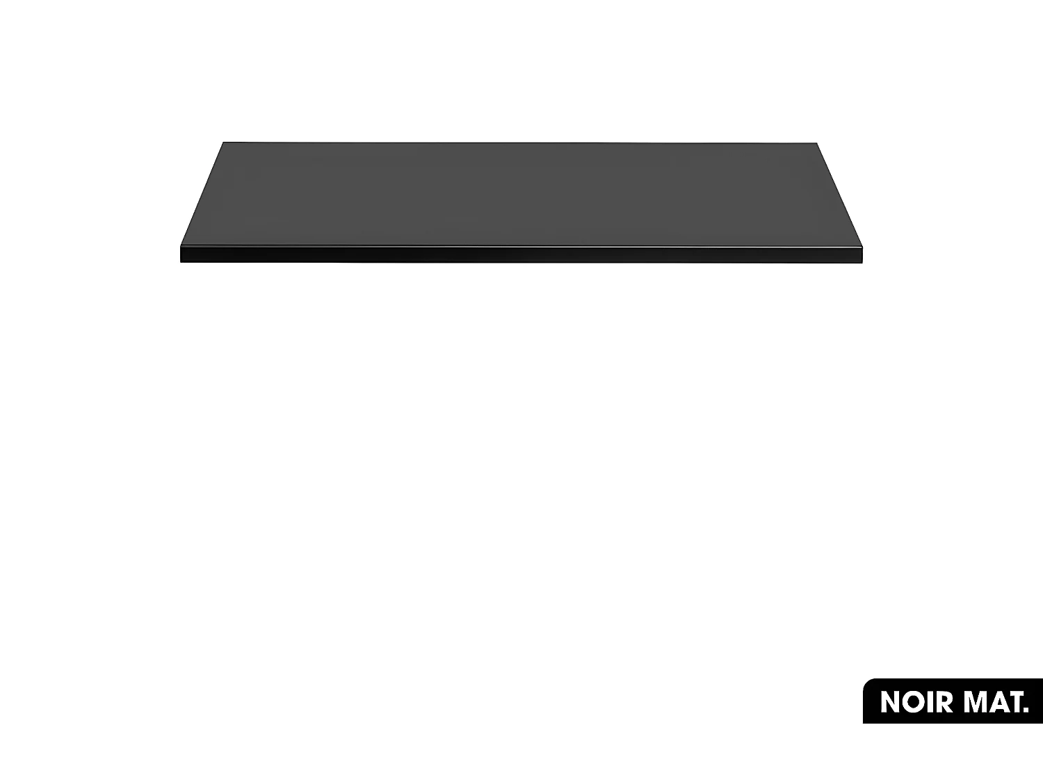 Plan de vasque en bois | NOIR MAT | L.80 x P.46,5 x H.2