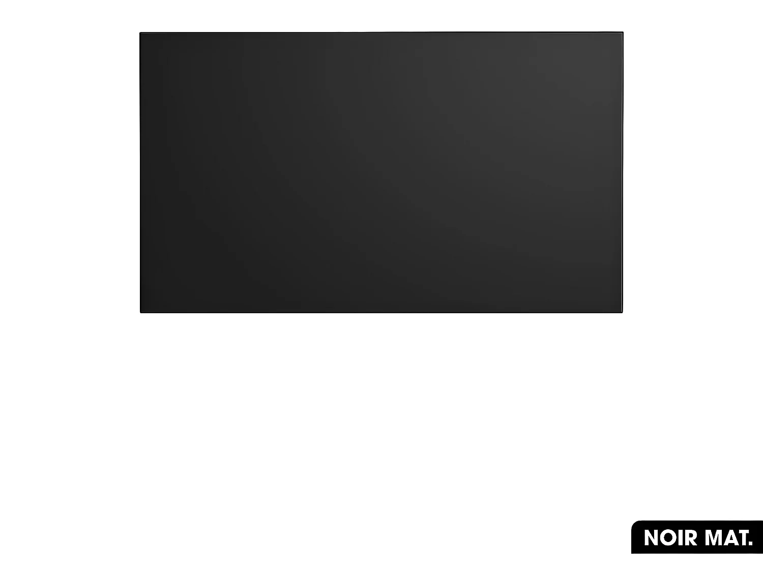 Plan de vasque en bois | NOIR MAT | L.80 x P.46,5 x H.2