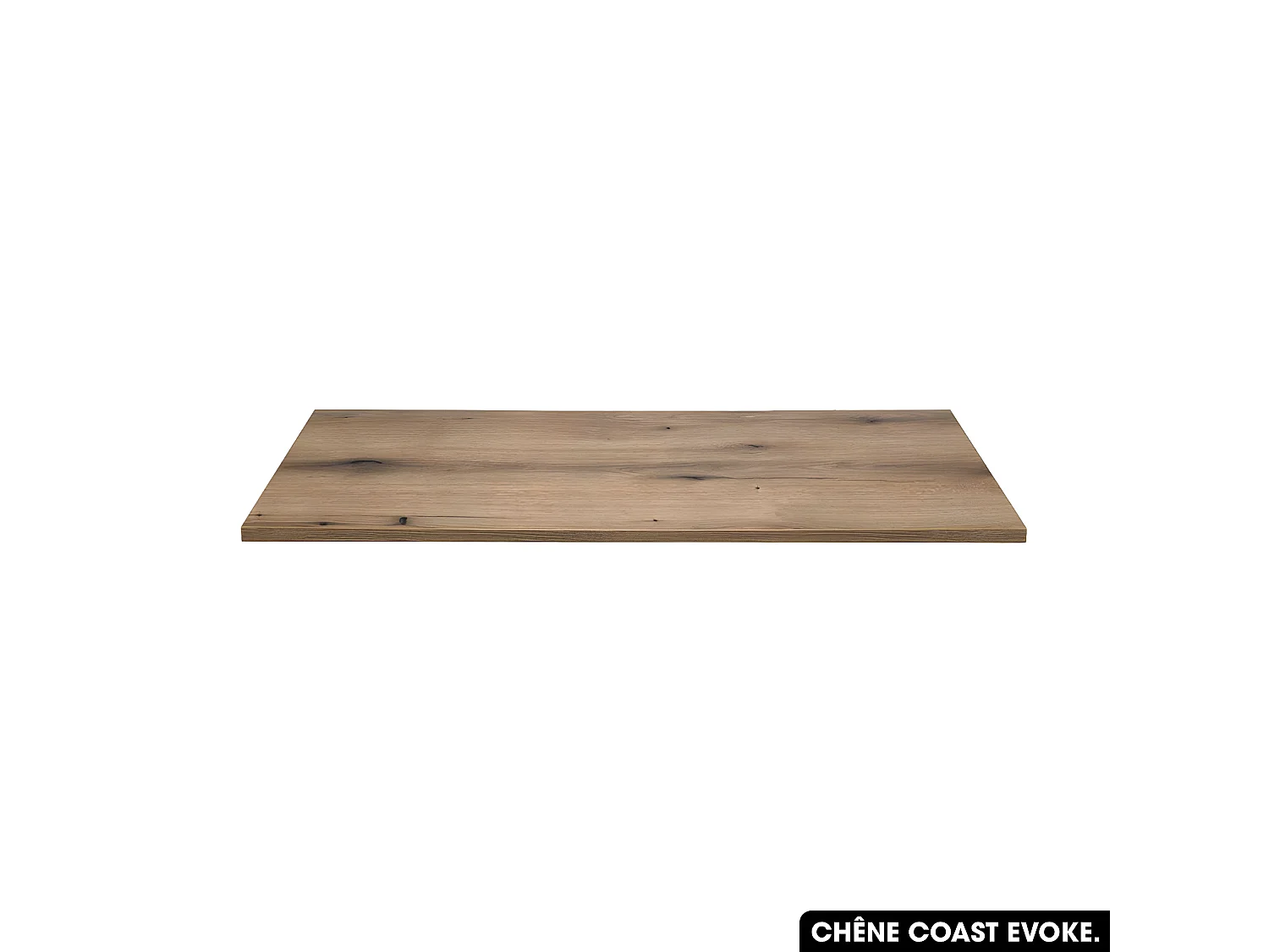 Plan de vasque en bois | CHÊNE COAST EVOKE | L.120 x P.46 x H.2,5