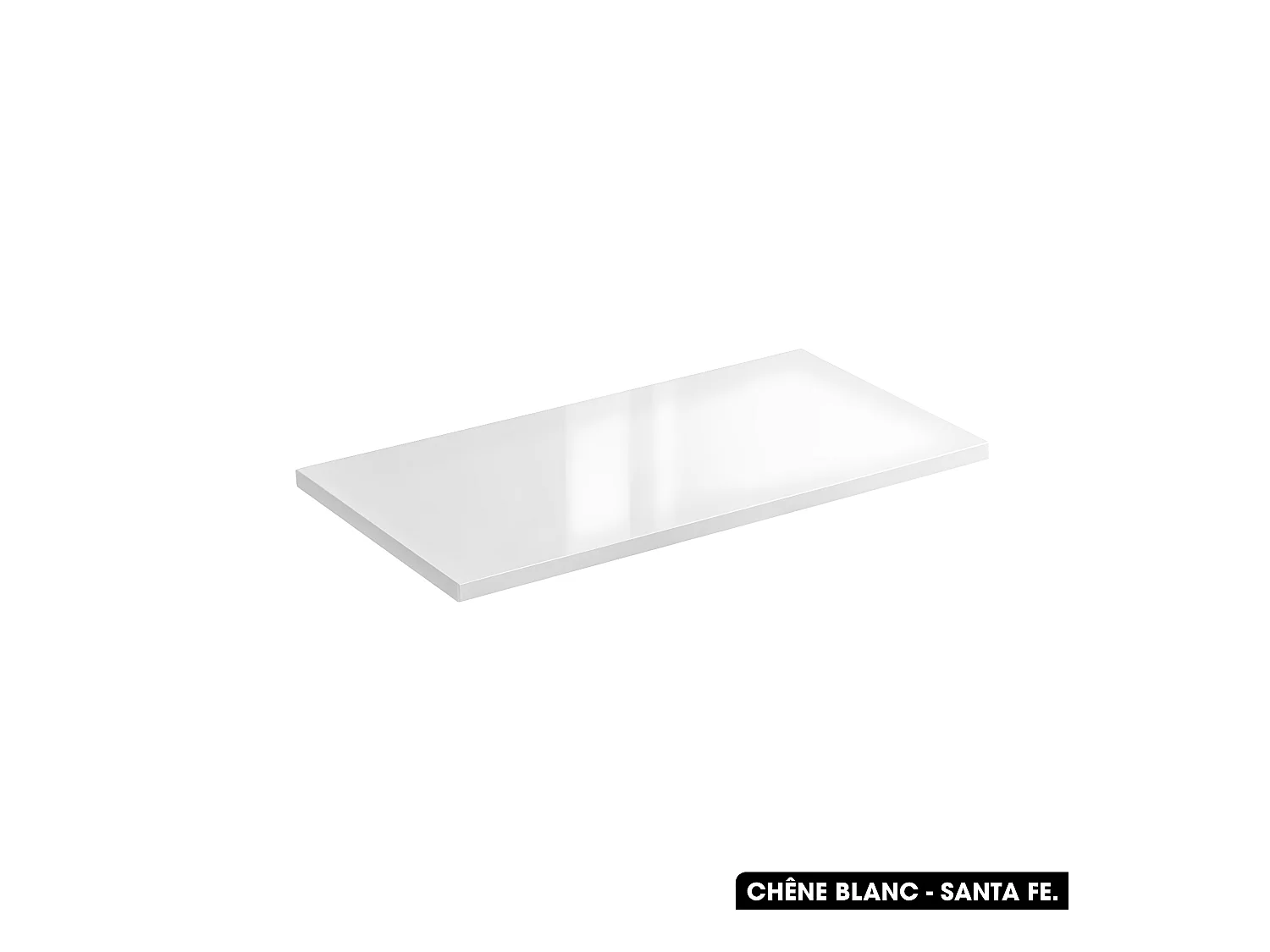 Plan de vasque en bois | CHÊNE BLANC - SANTA FE | L.60 x P.46 x H.2,5