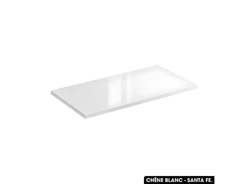 Plan de vasque en bois | CHÊNE BLANC - SANTA FE | L.60 x P.46 x H.2,5