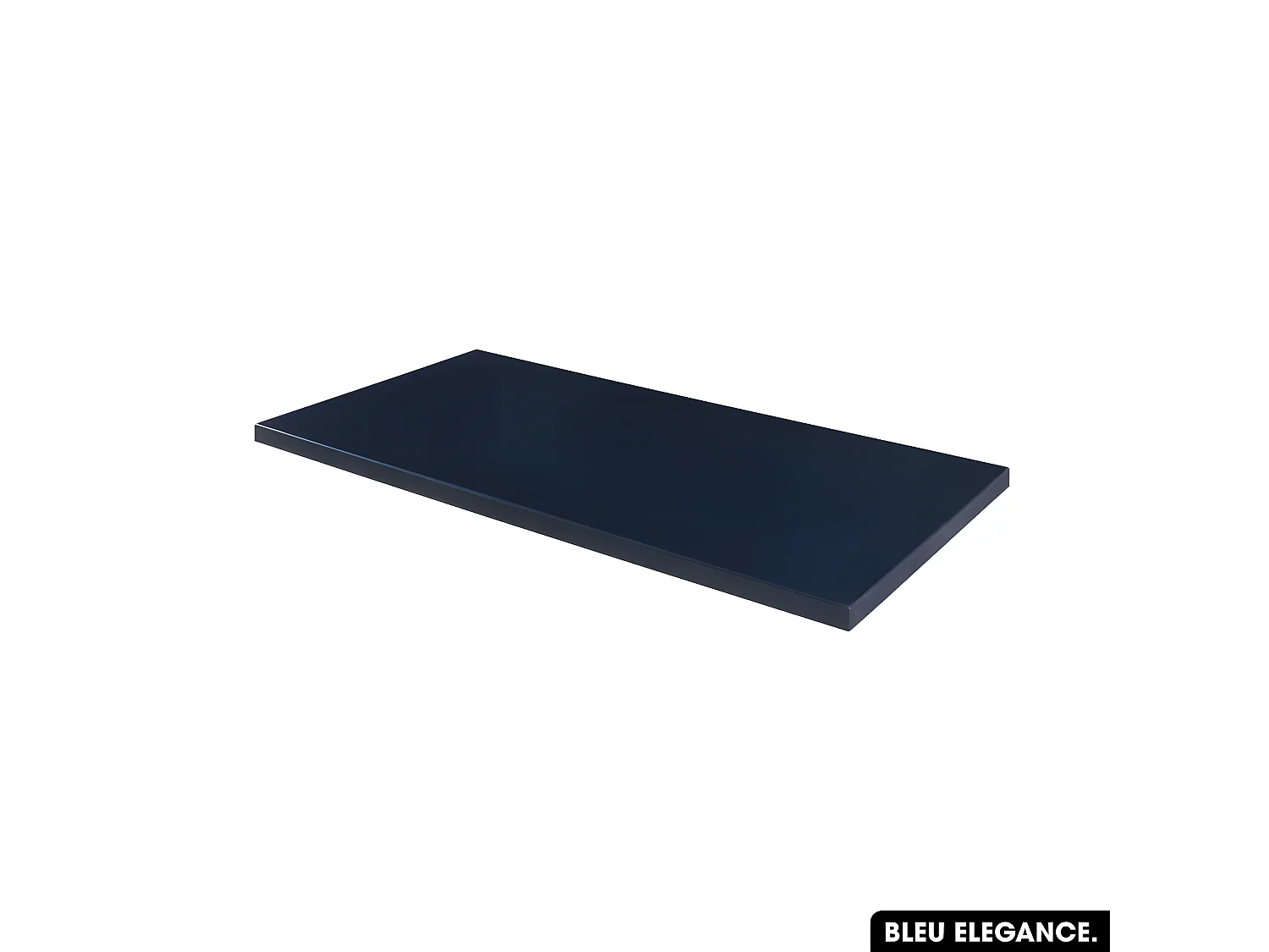 Plan de vasque en bois | BLEU ÉLÉGANCE | L.90 x P.46 x H.2,5