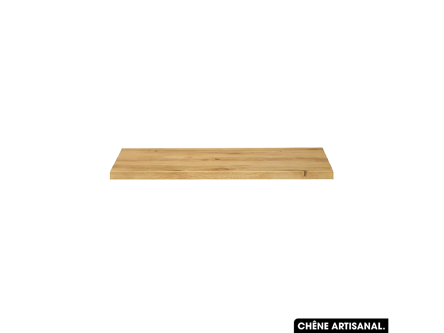 Plan de vasque en bois | CHÊNE ARTISANAL | L.60 x P.48 x H.2,5