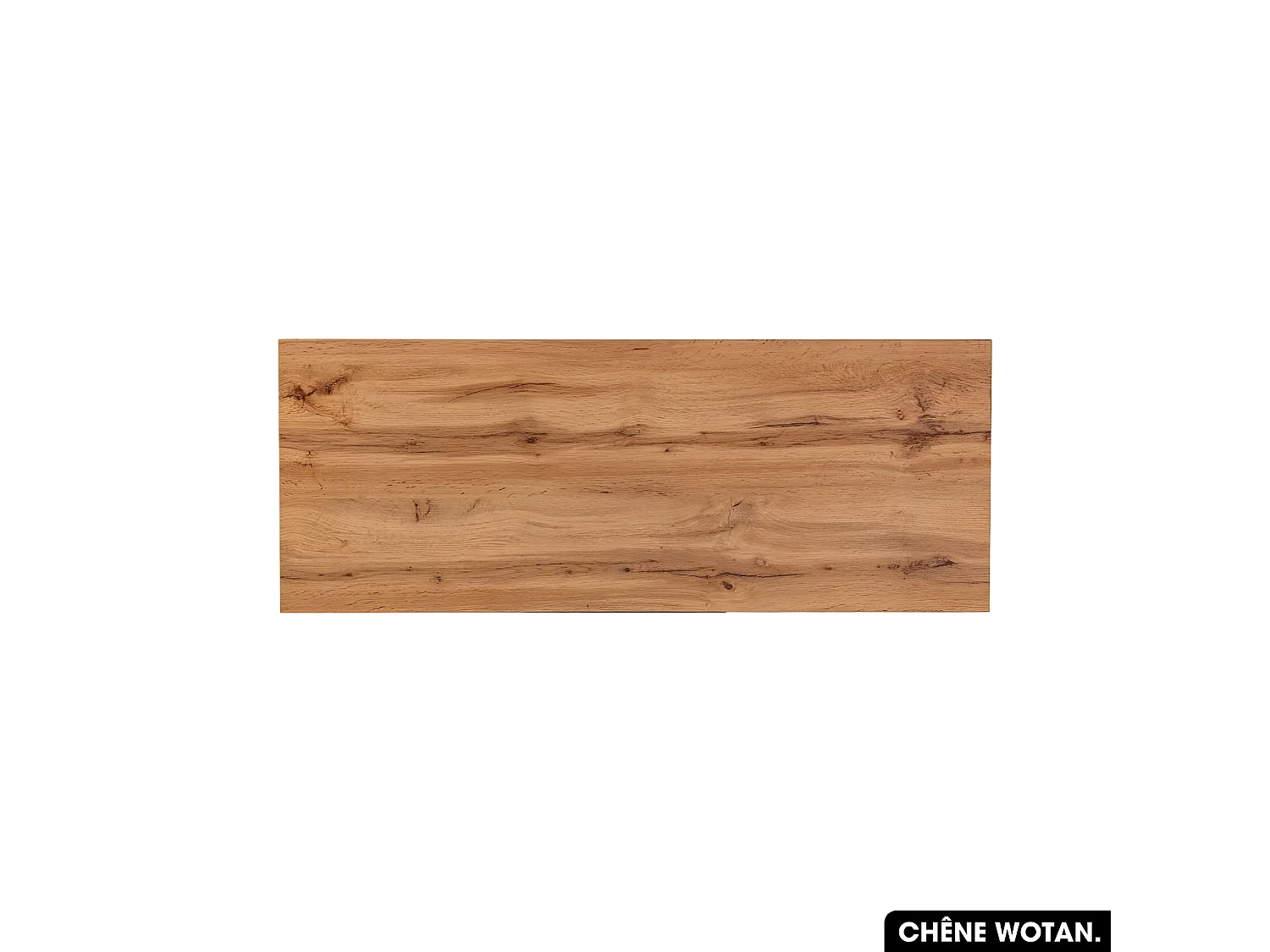 Plan de vasque en bois | CHÊNE WOTAN | L.120 x P.46,5 x H.2