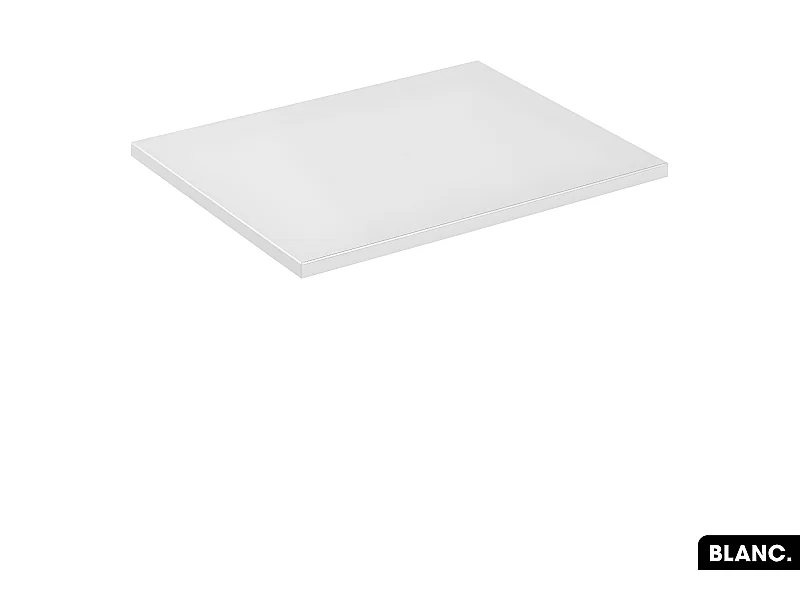 Plan de vasque en bois | BLANC | L.60 x P.46,5 x H.2