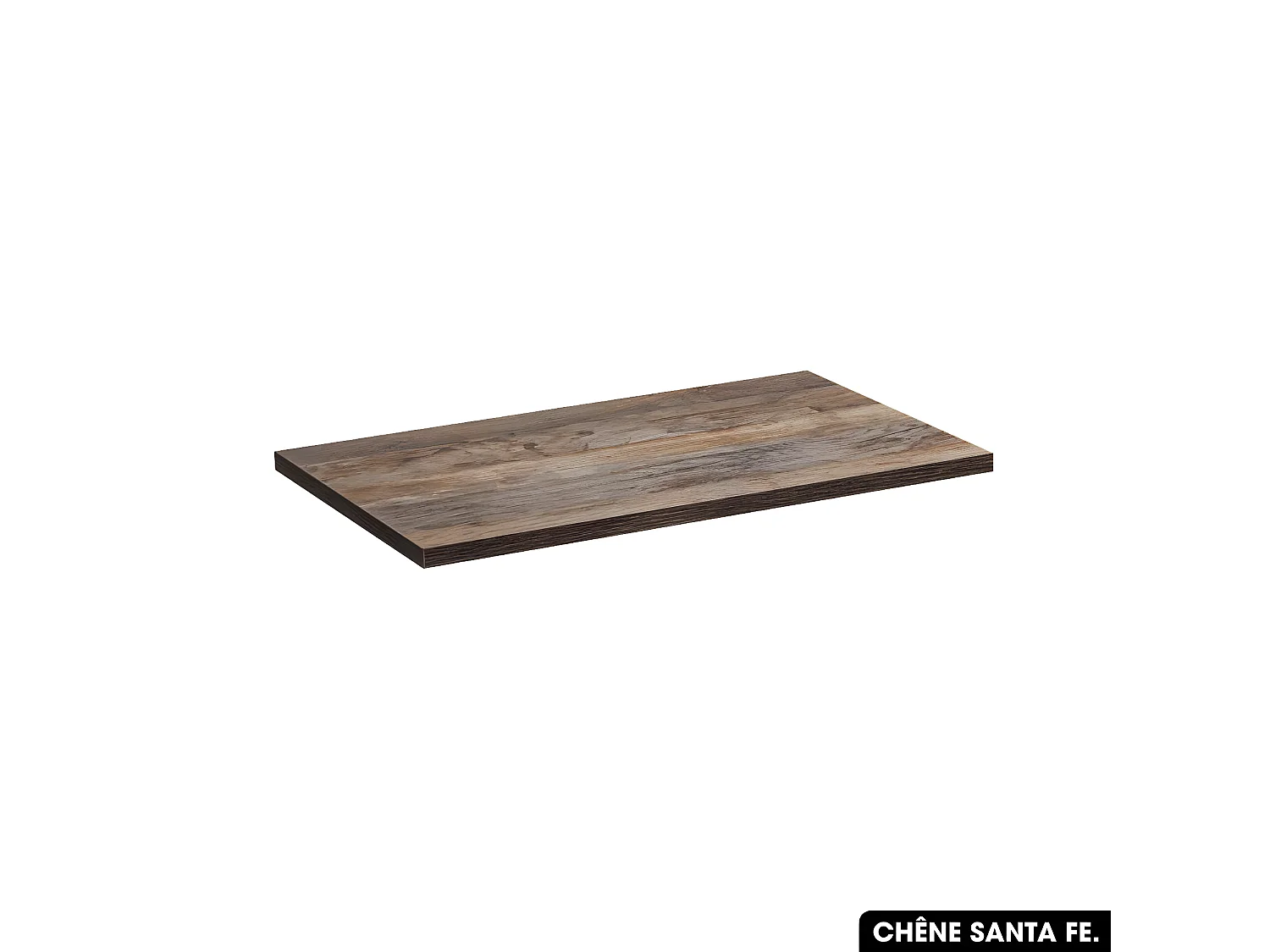 Plan de vasque en bois | CHÊNE SANTA FE | L.100 x P.46 x H.2,5