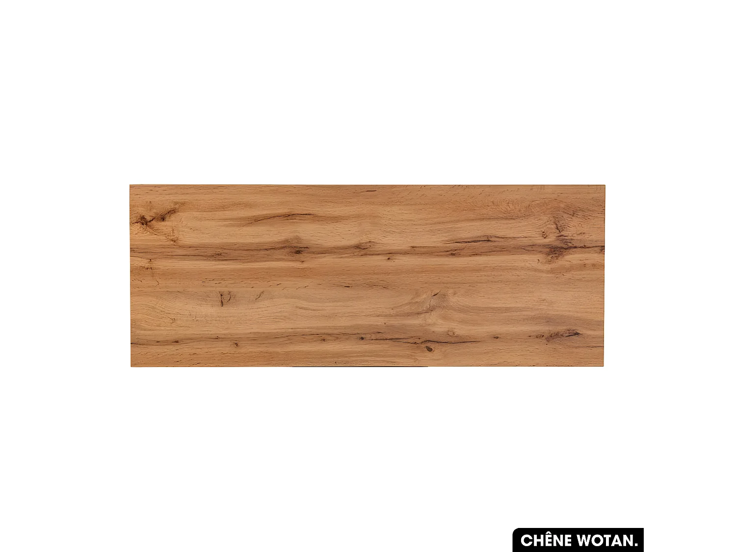 Plan de vasque en bois | CHÊNE WOTAN | L.120 x P.46,5 x H.2