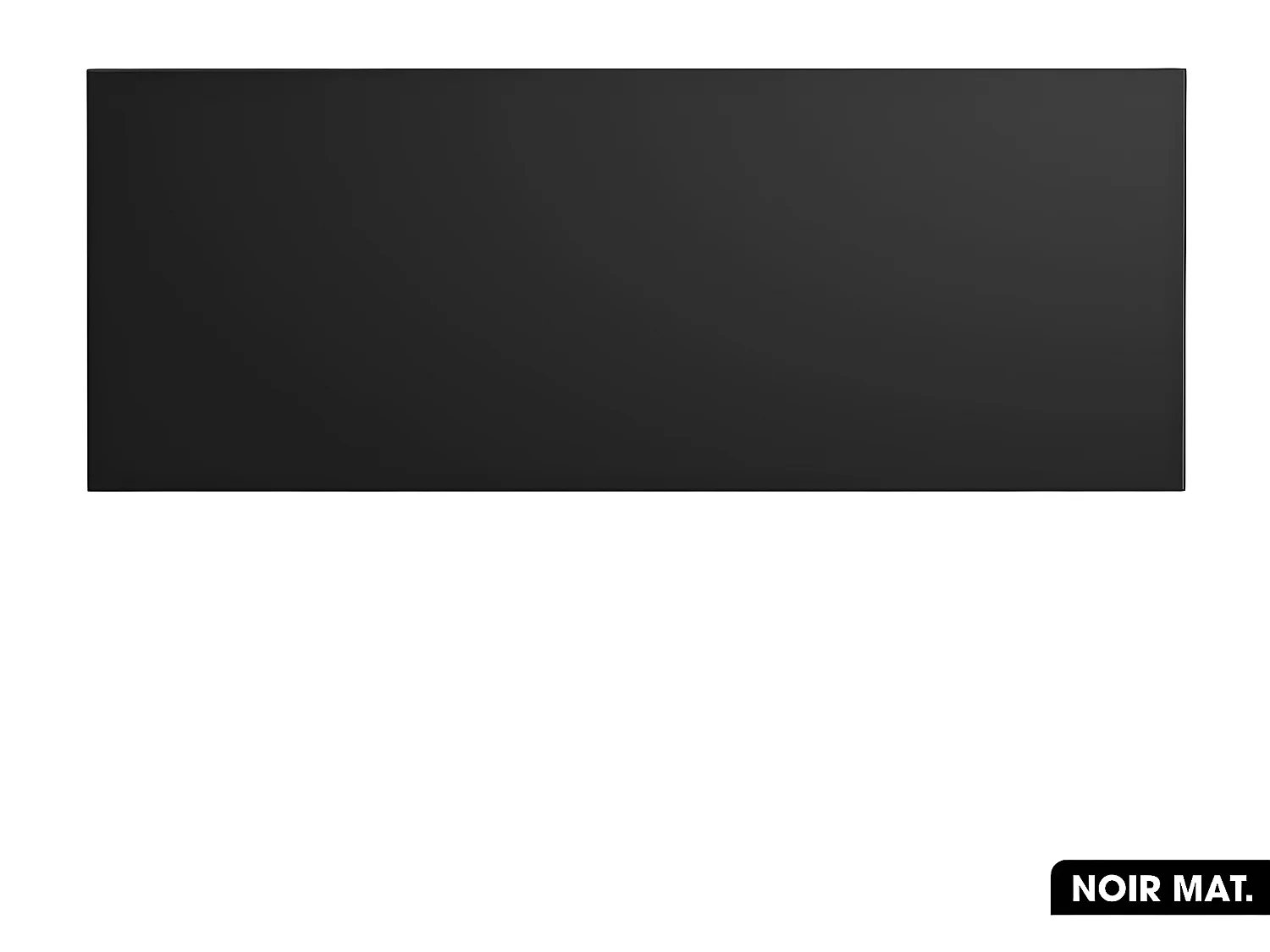 Plan de vasque en bois | NOIR MAT | L.120 x P.46,5 x H.2