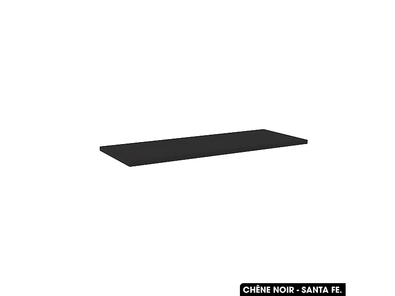 Plan de vasque en bois | CHÊNE NOIR - SANTA FE | L.160 x P.46 x H.2,5