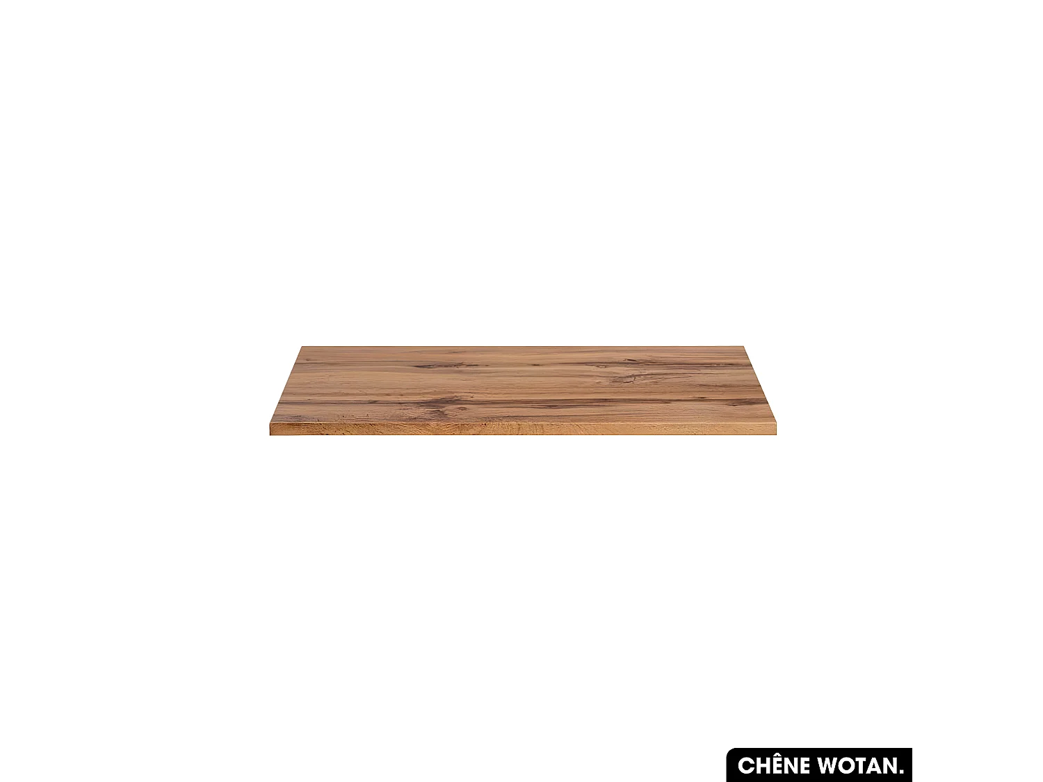 Plan de vasque en bois | CHÊNE WOTAN | L.80 x P.46,5 x H.2